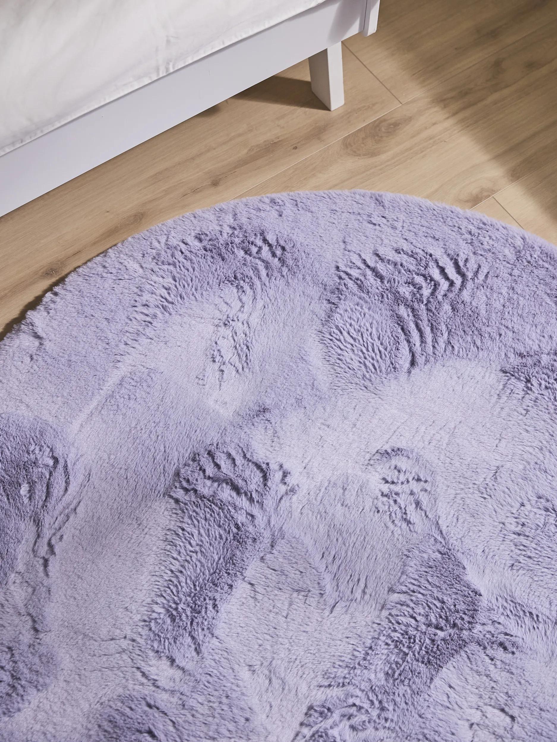 Washable Kids Rug Dave Purple