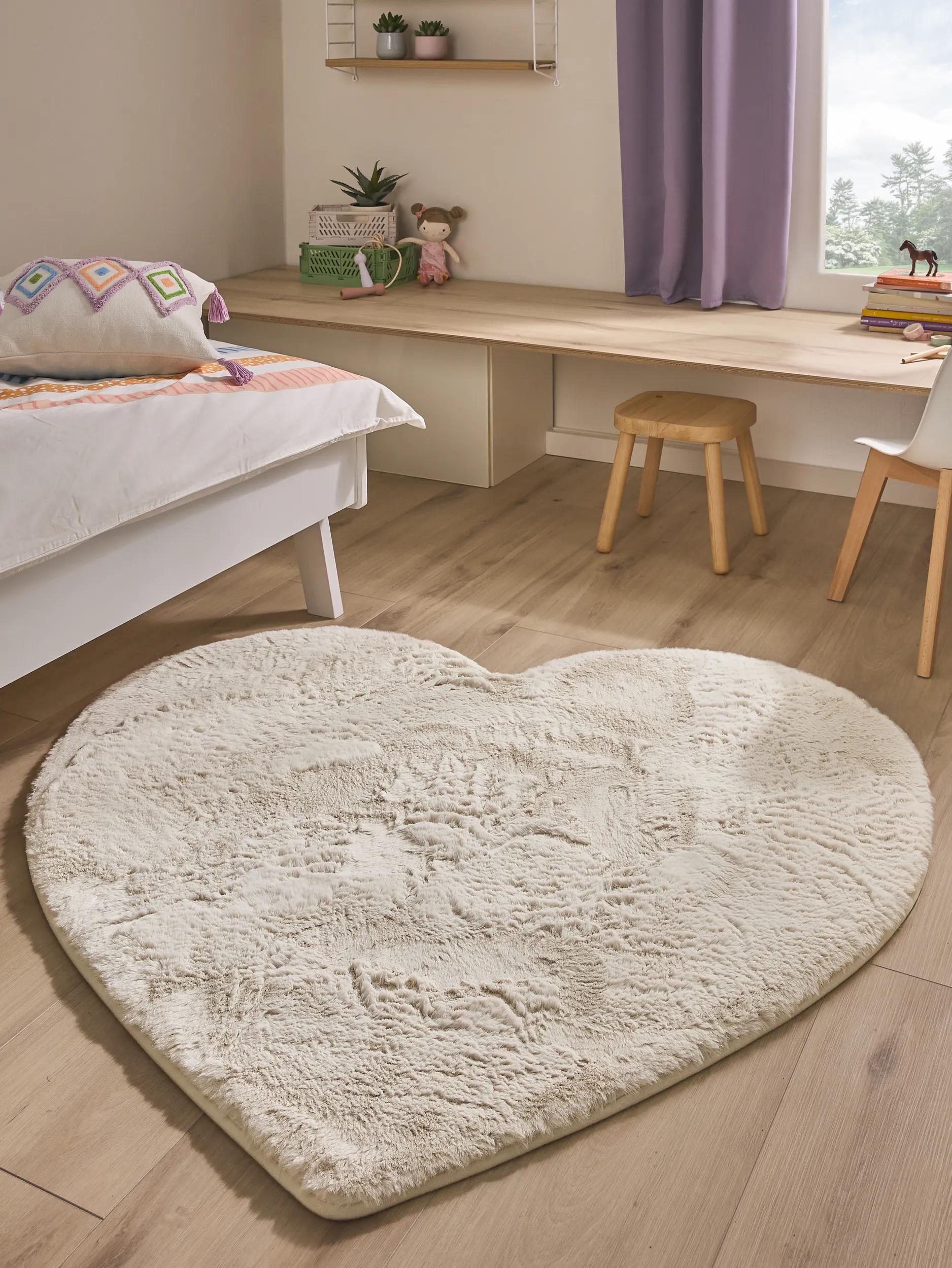 Washable Kids Rug Dave Cream