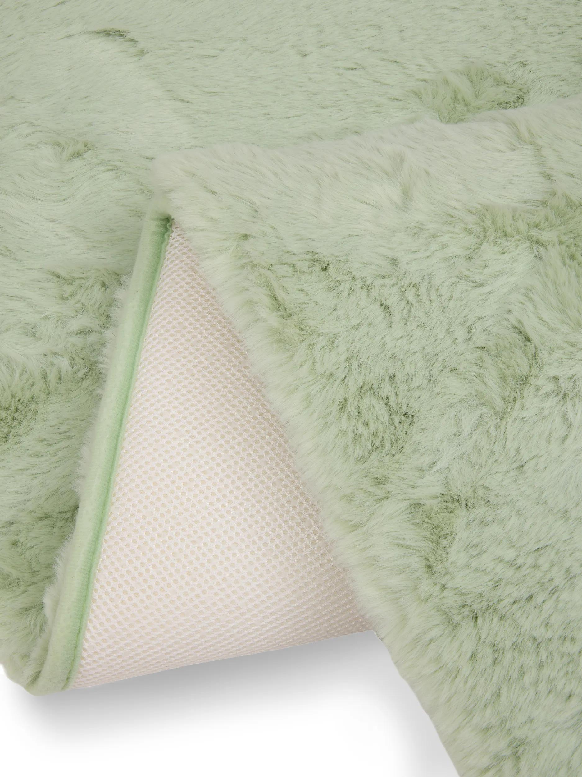 Washable Kids Rug Dave Light Green