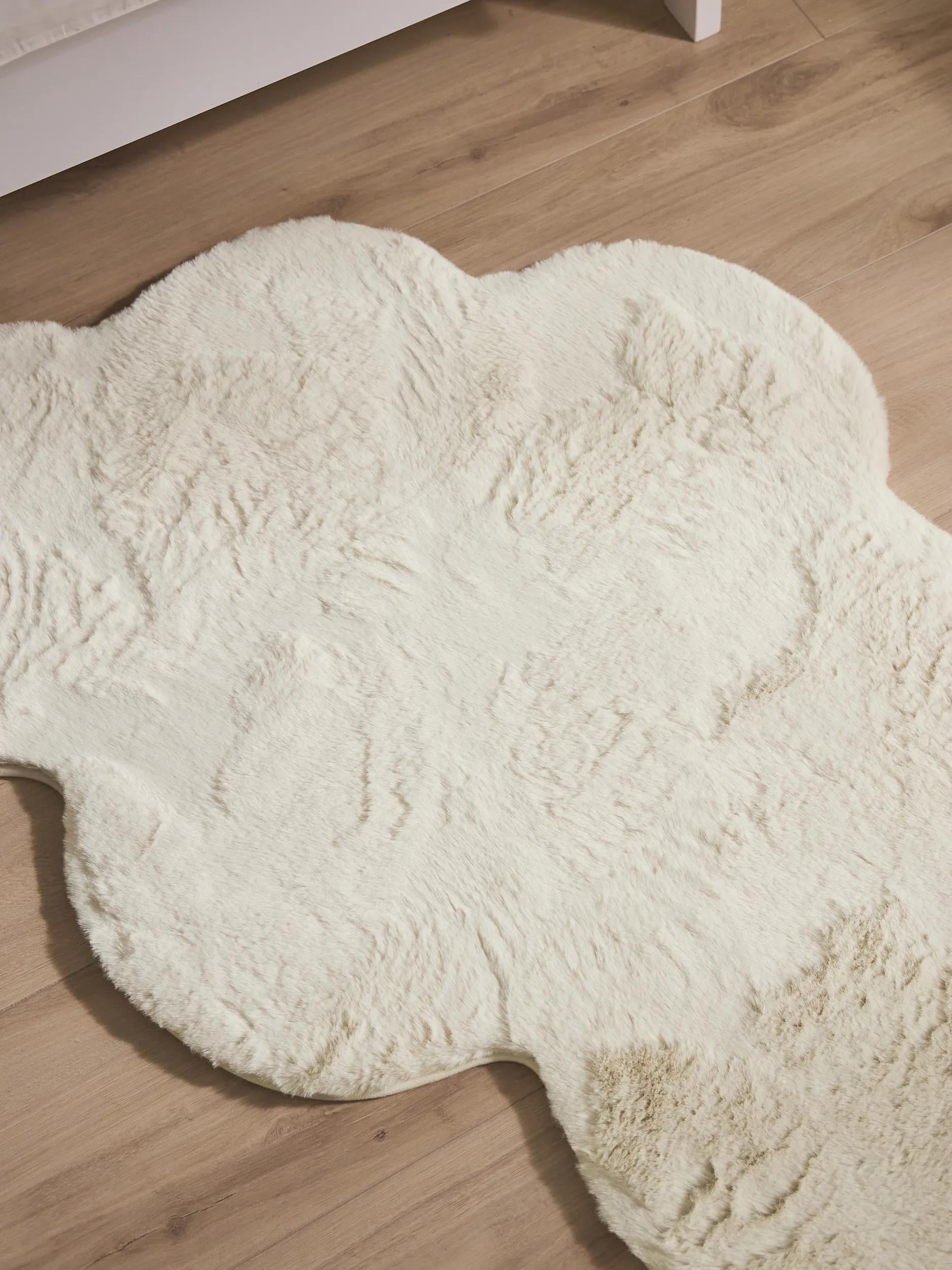 Washable Kids Rug Dave Cream