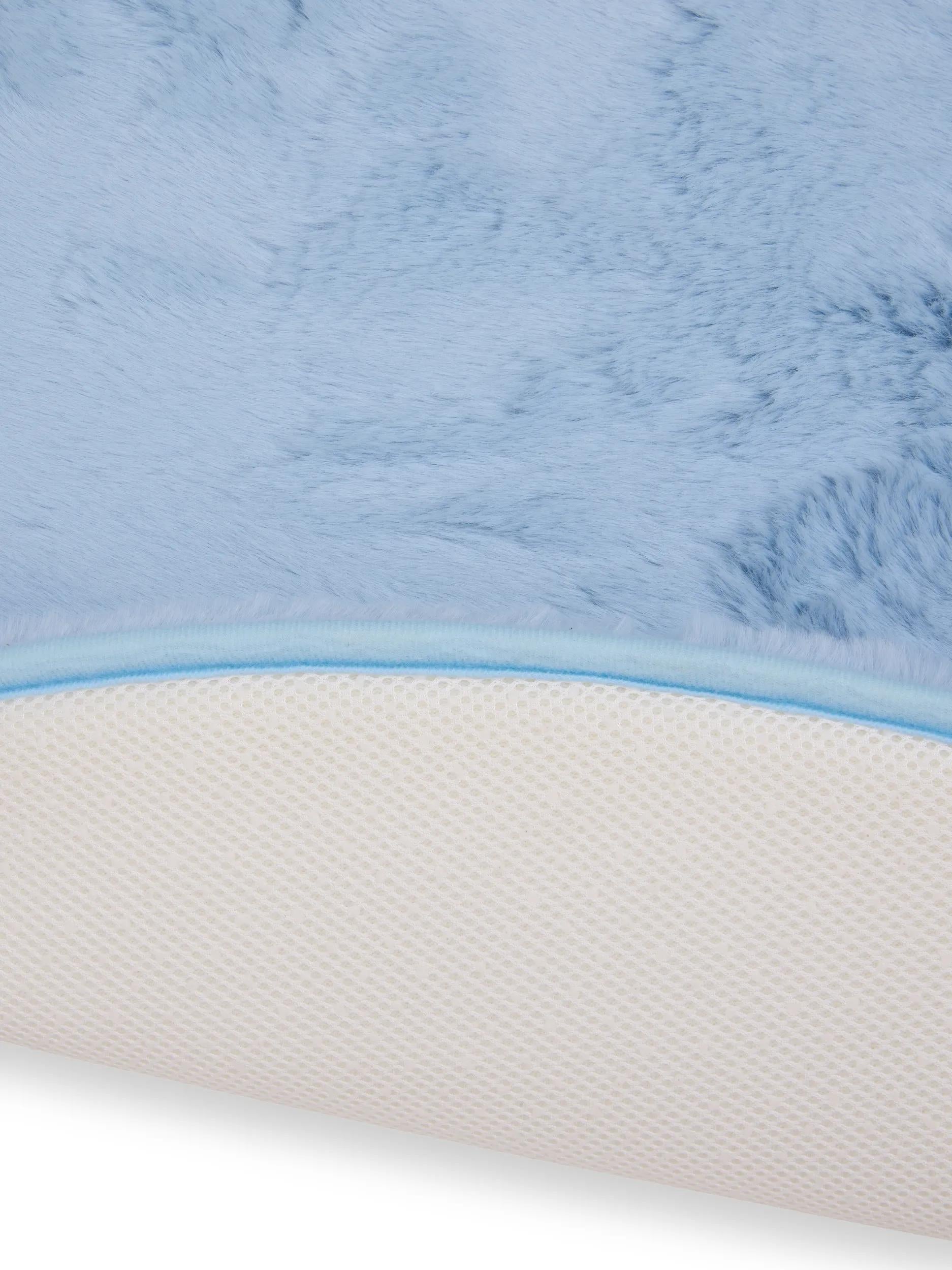 Washable Kids Rug Dave Light Blue