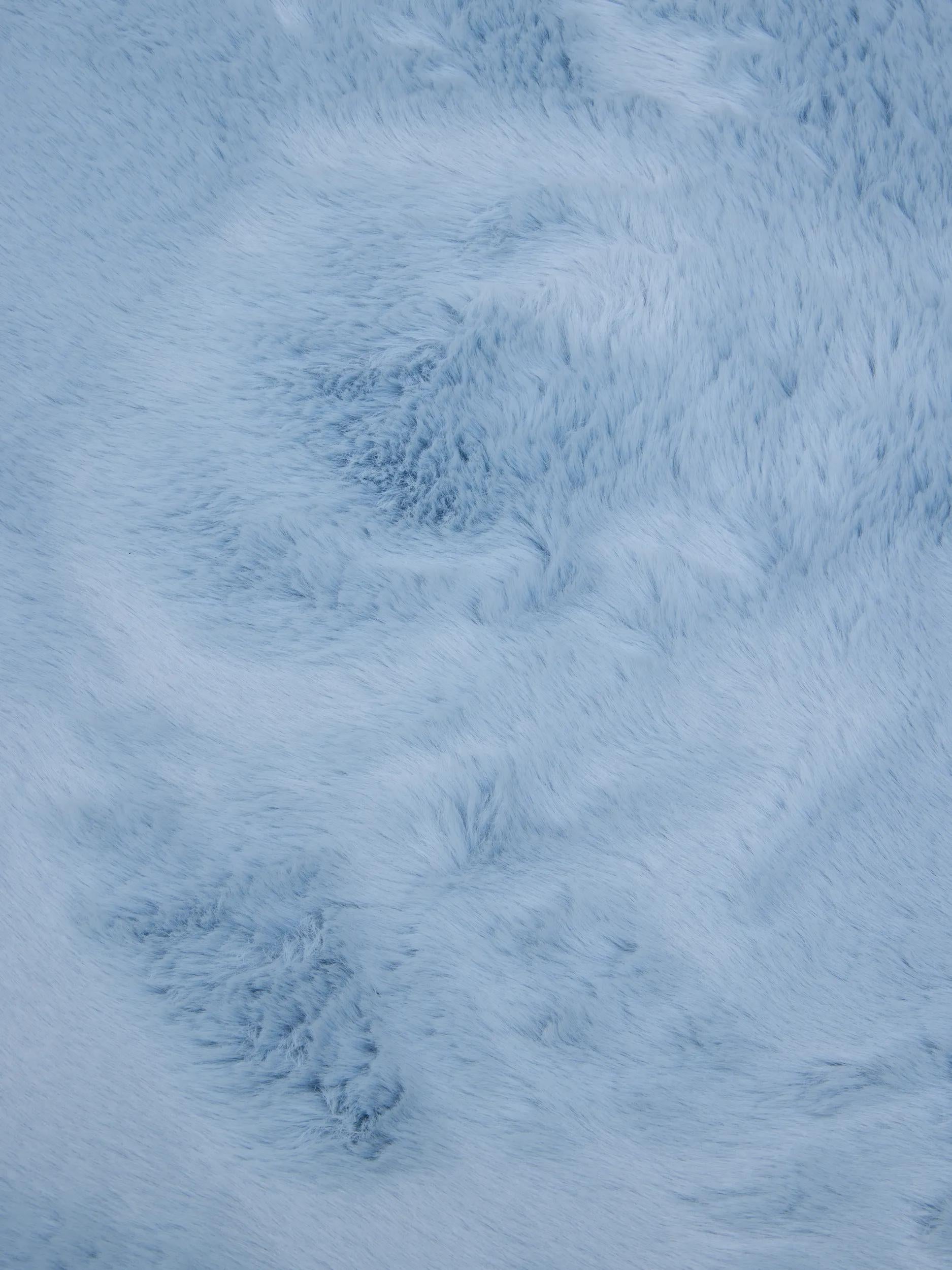 Washable Kids Rug Dave Light Blue