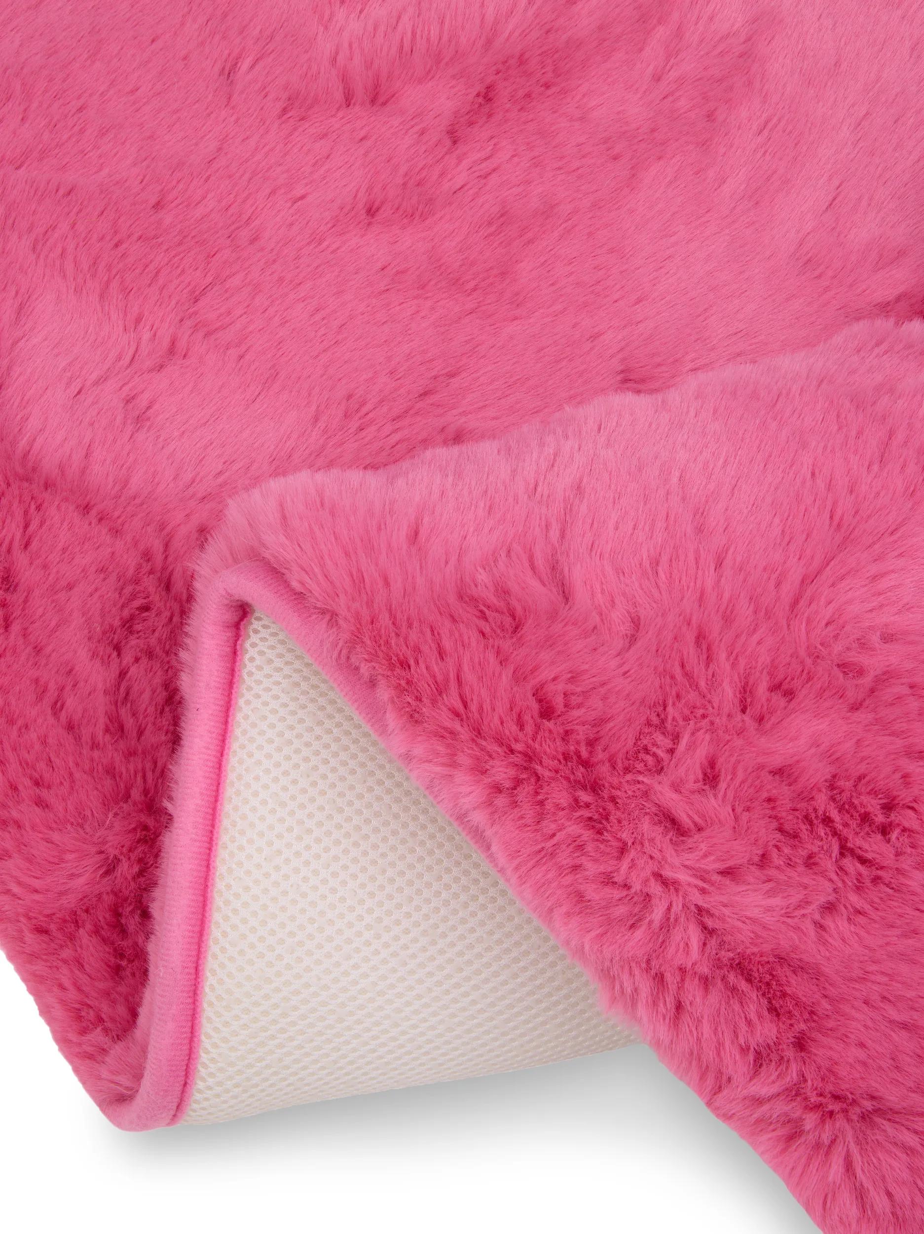 Washable Kids Rug Dave Pink