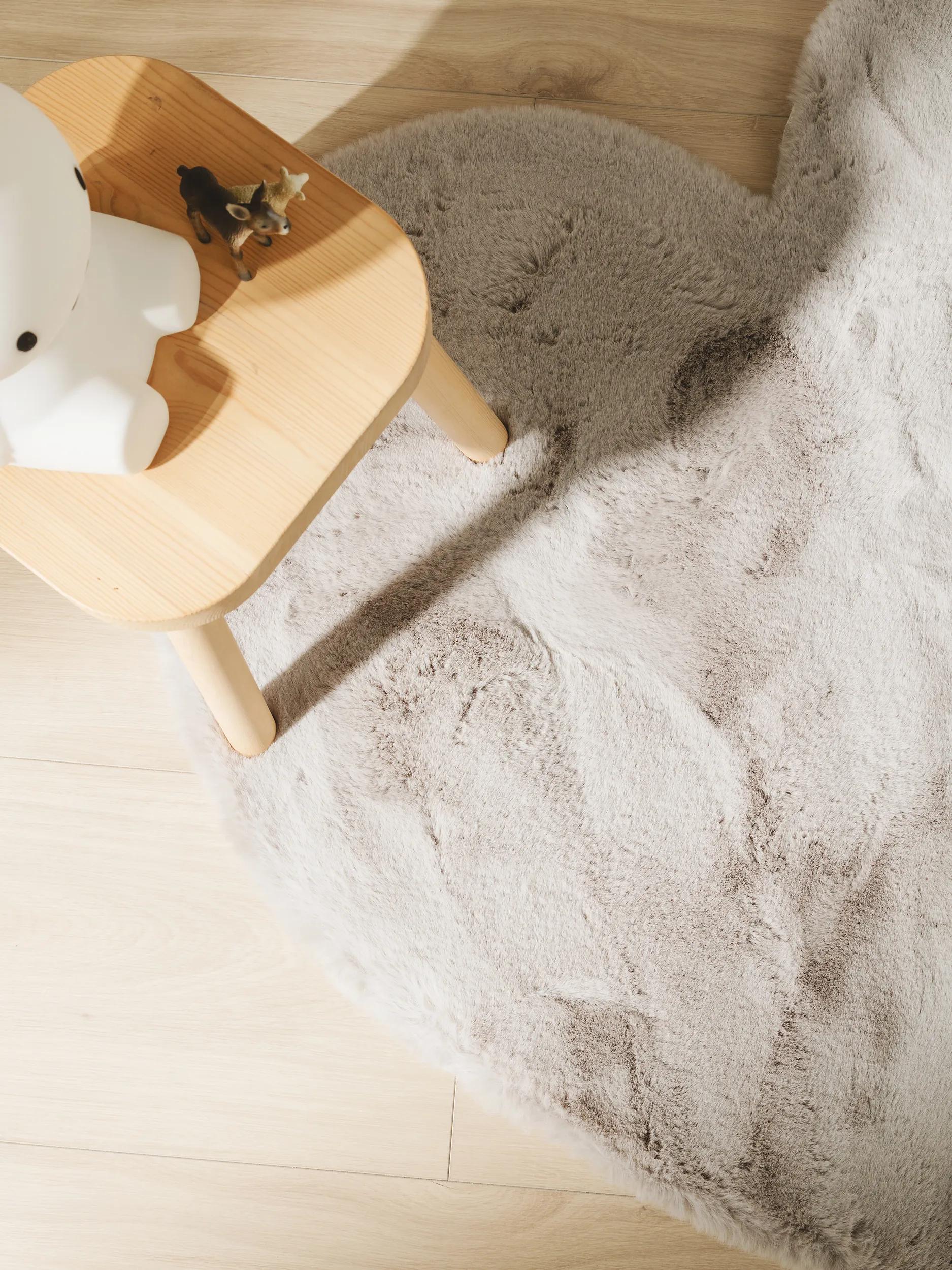 Washable Kids Rug Dave Grey