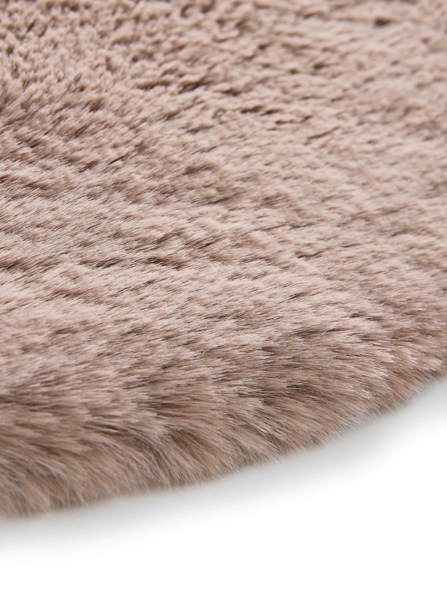 Fur Rug Dave Taupe
