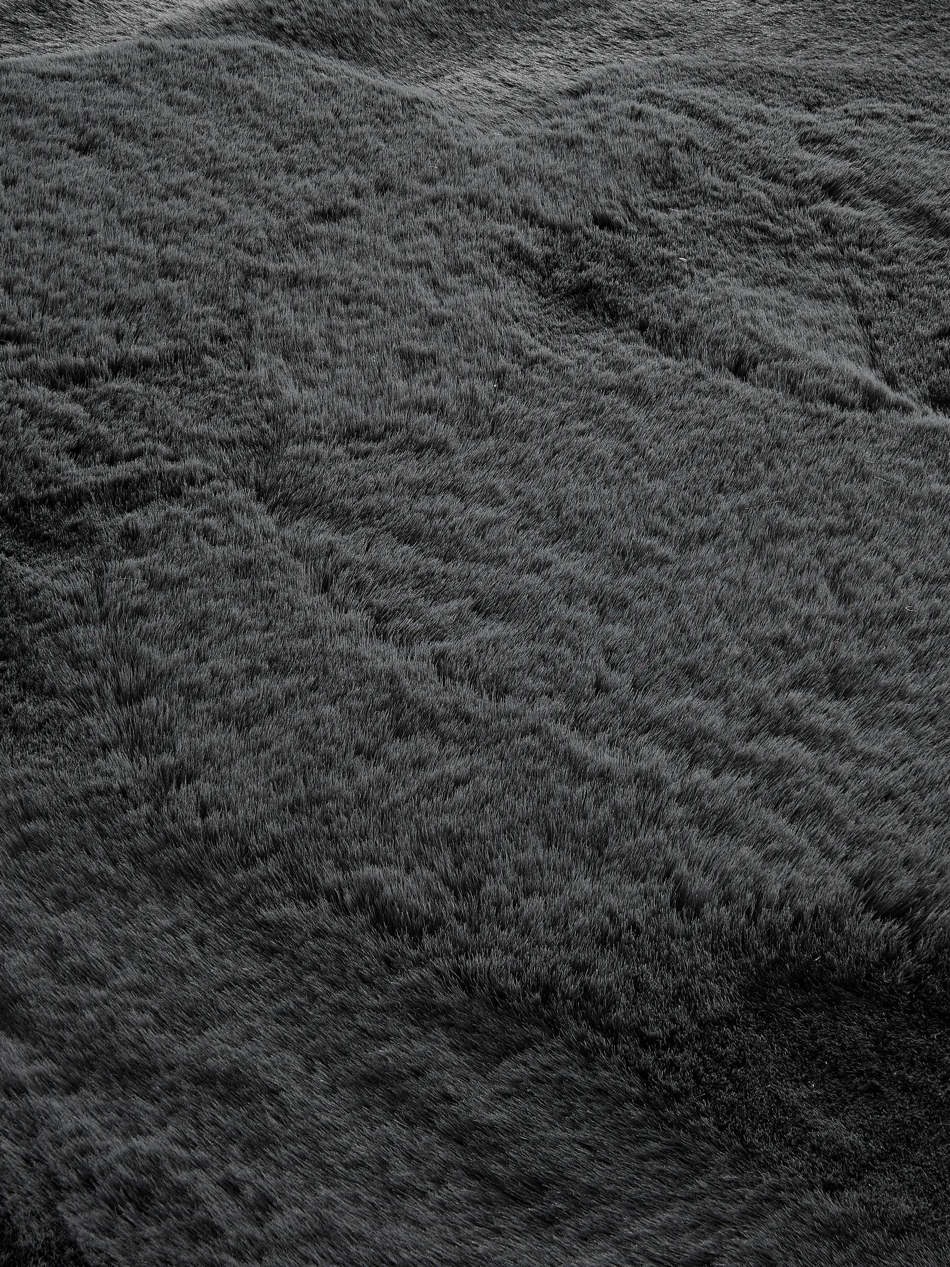 Faux Fur Rug Dave Charcoal