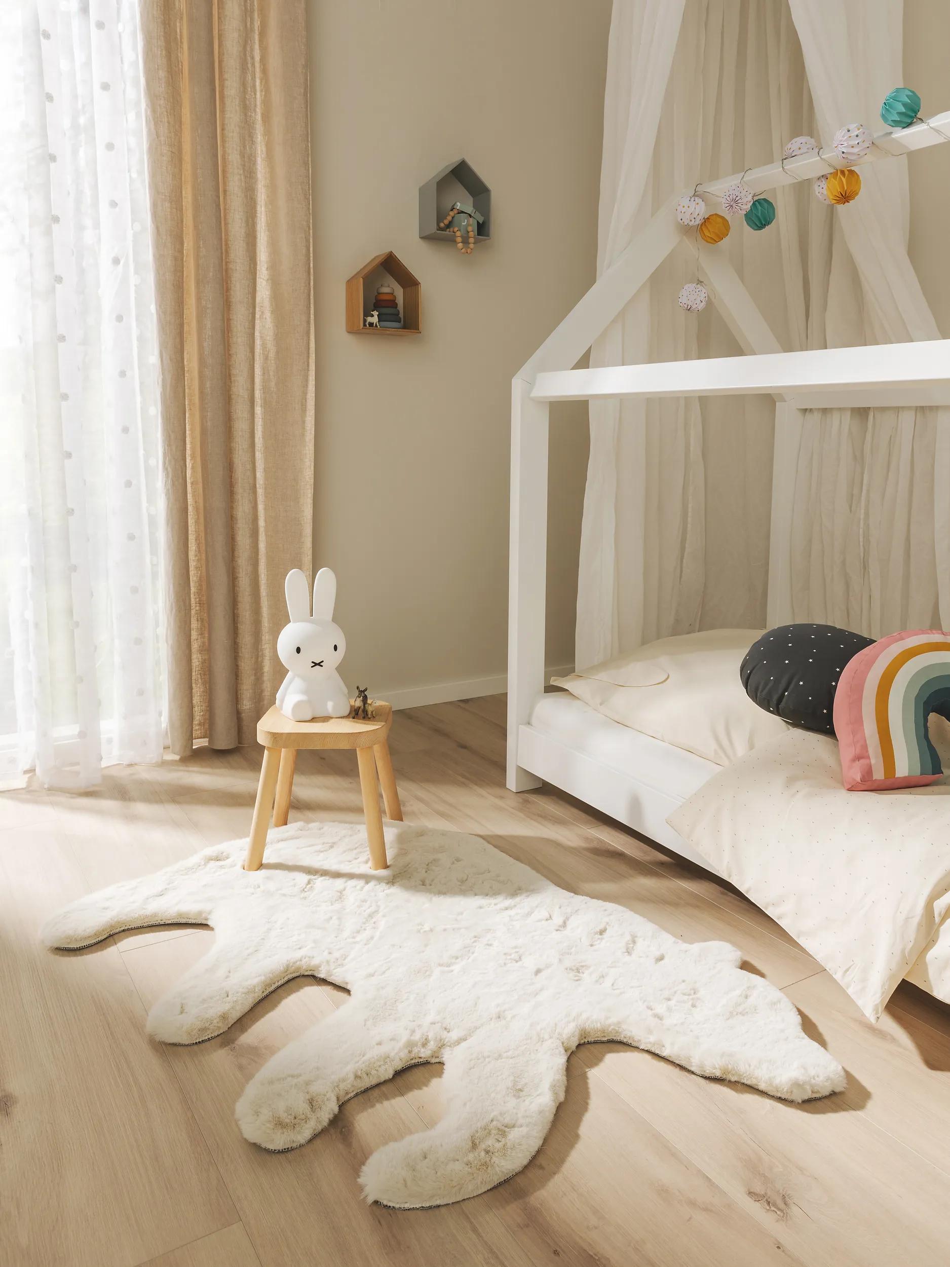 Washable Kids Rug Dave Cream