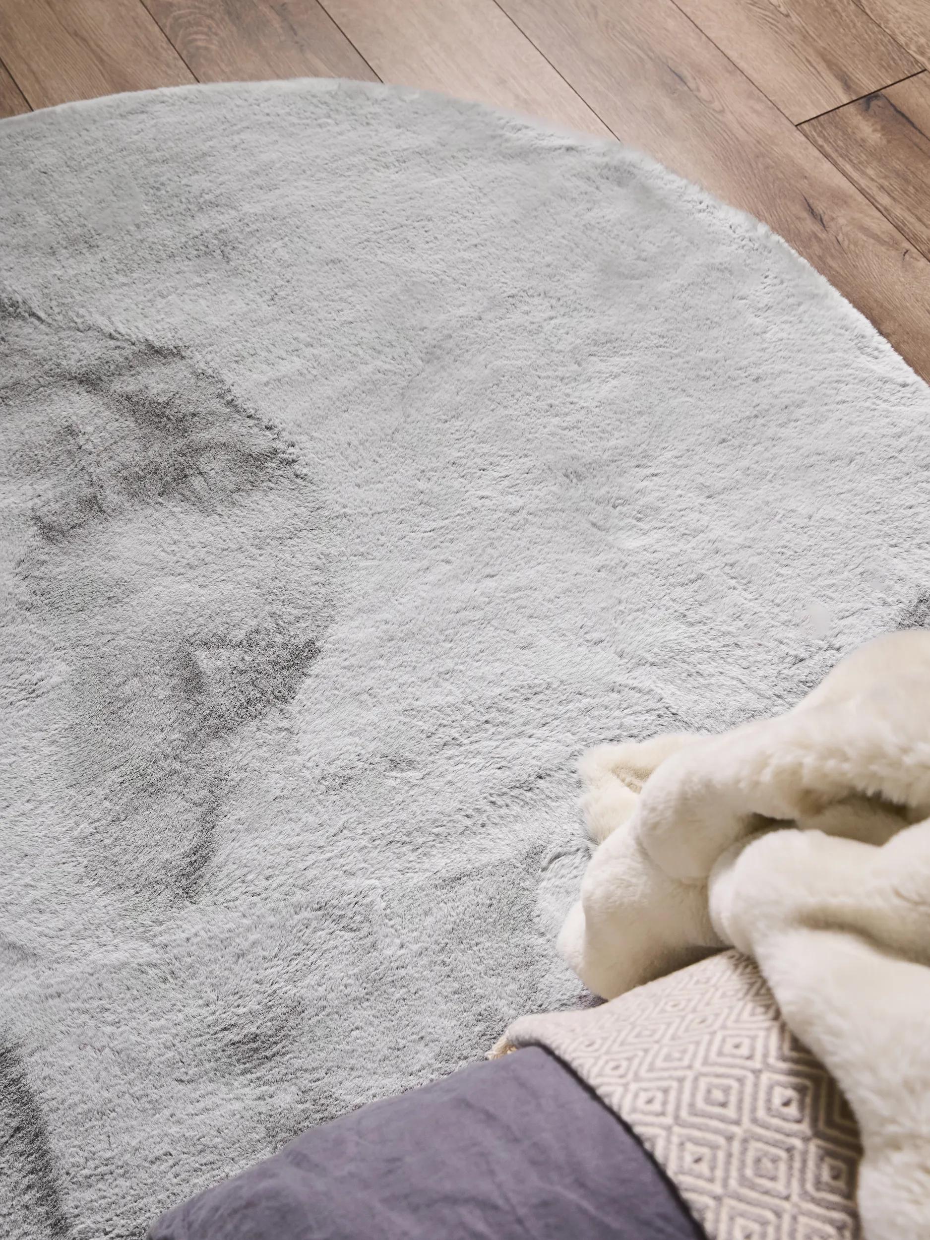 Faux Fur Rug Dave Grey