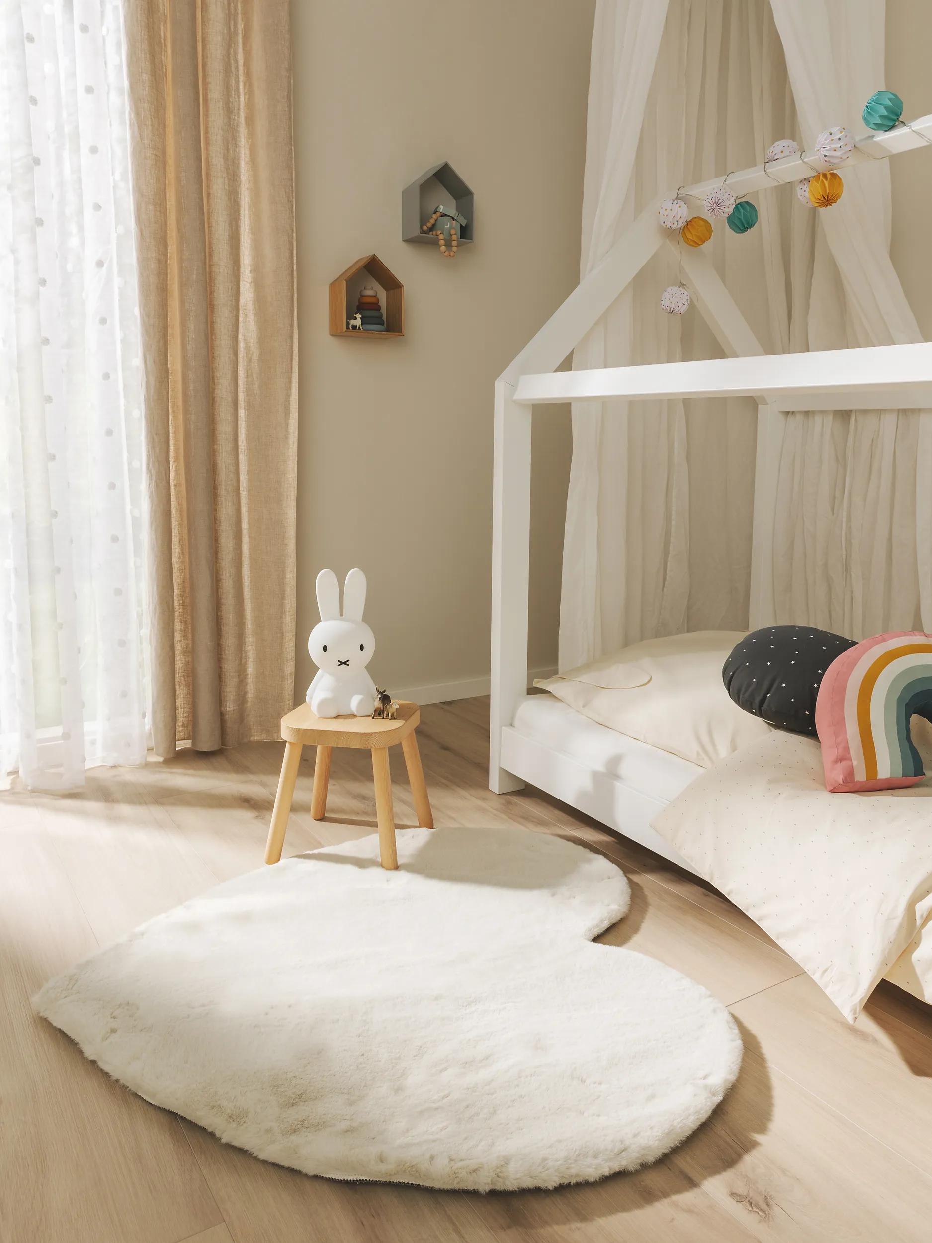 Washable Kids Rug Dave Cream