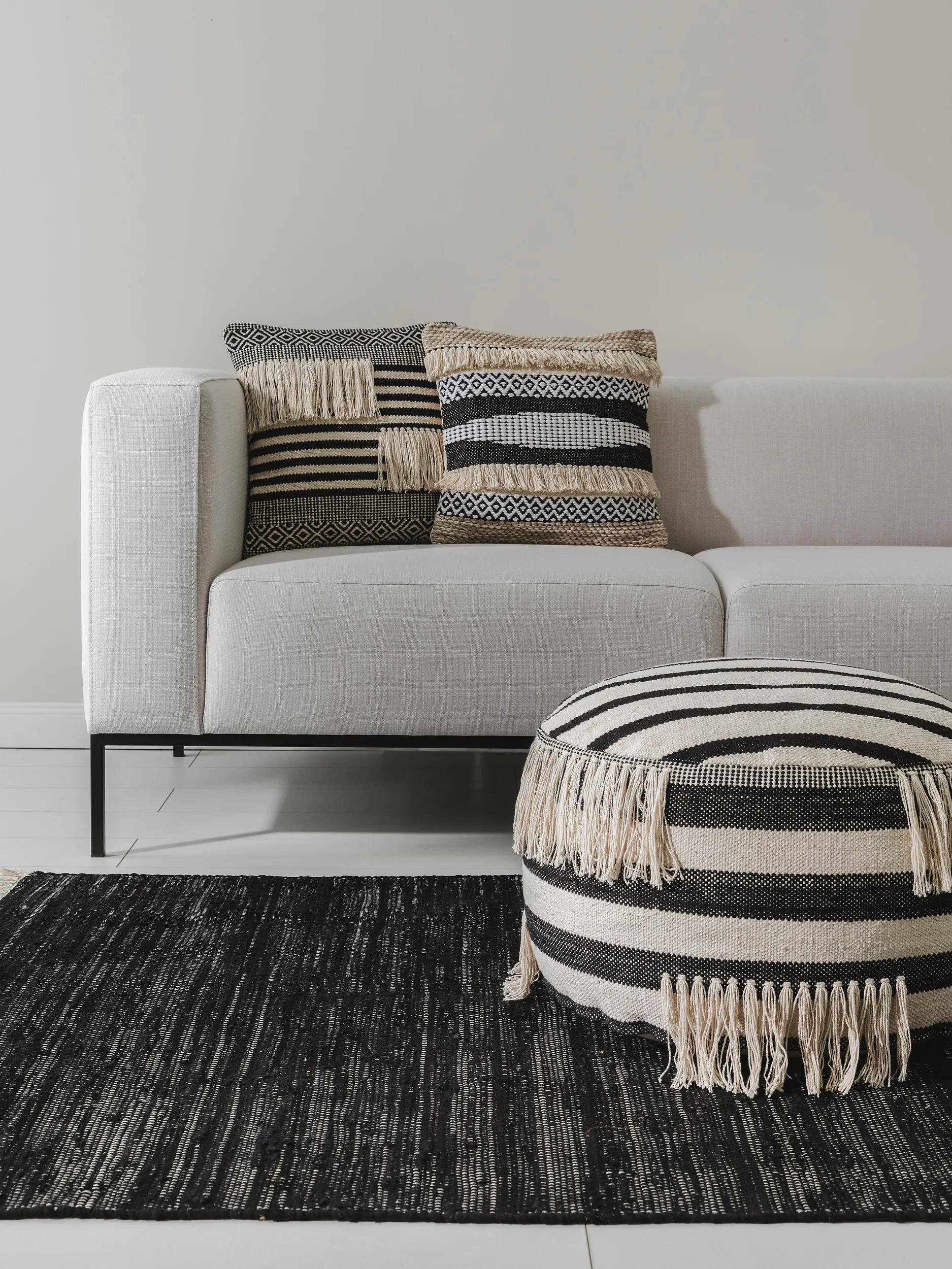 Pouf Deja Black/White