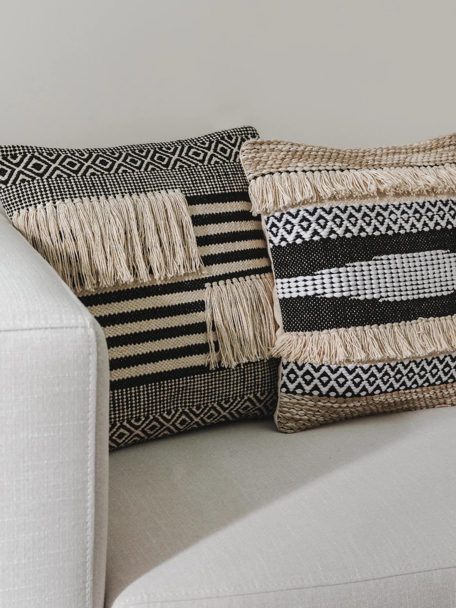 Cushion Cover Deja Black/White