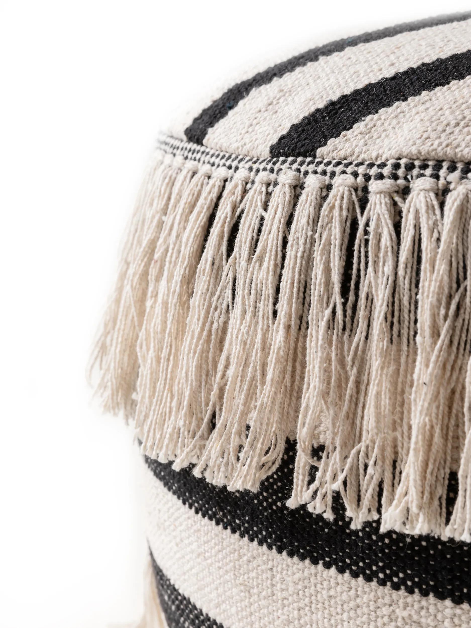 Pouf Deja Black/White