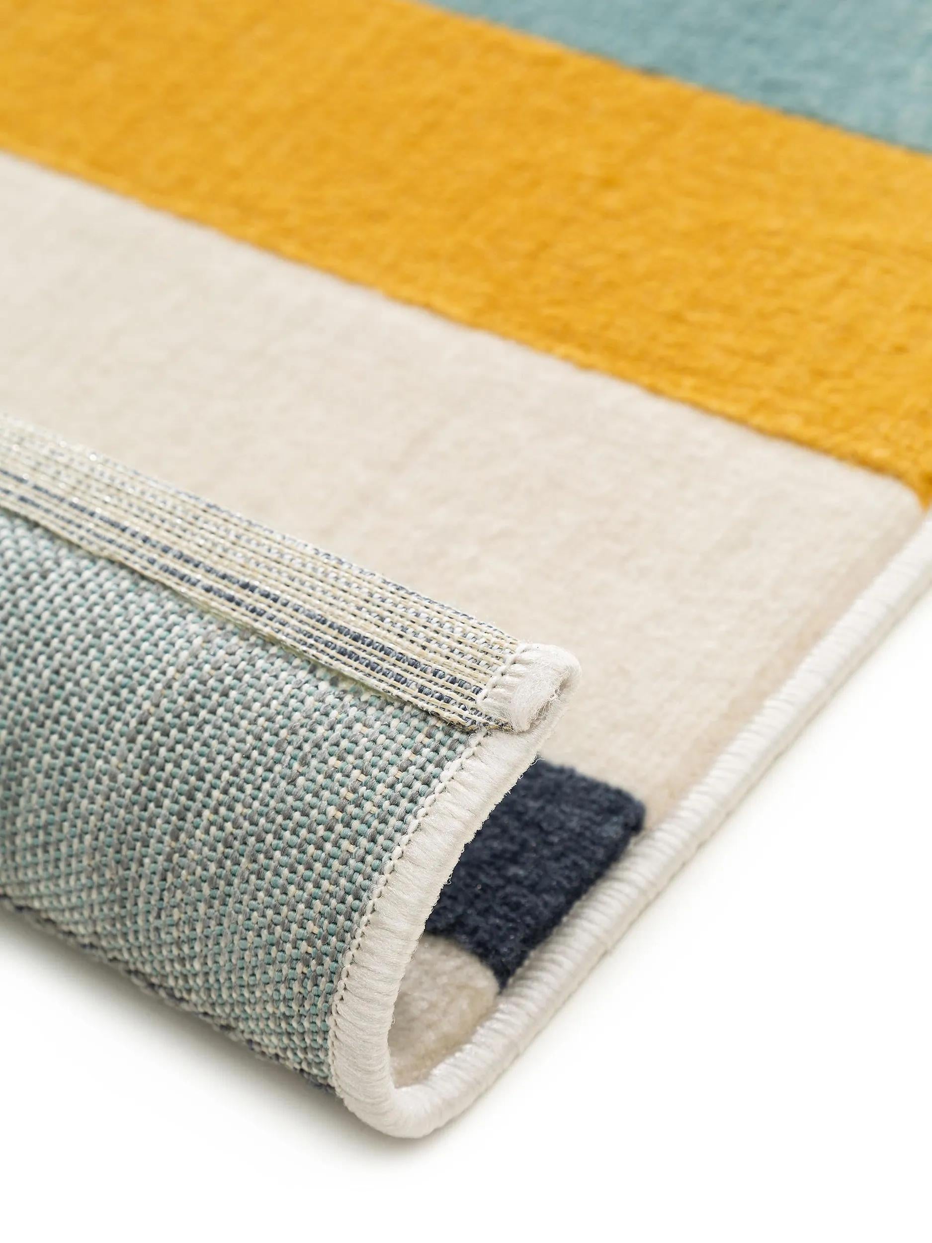 Alfombra Desierto Azul/Amarillo