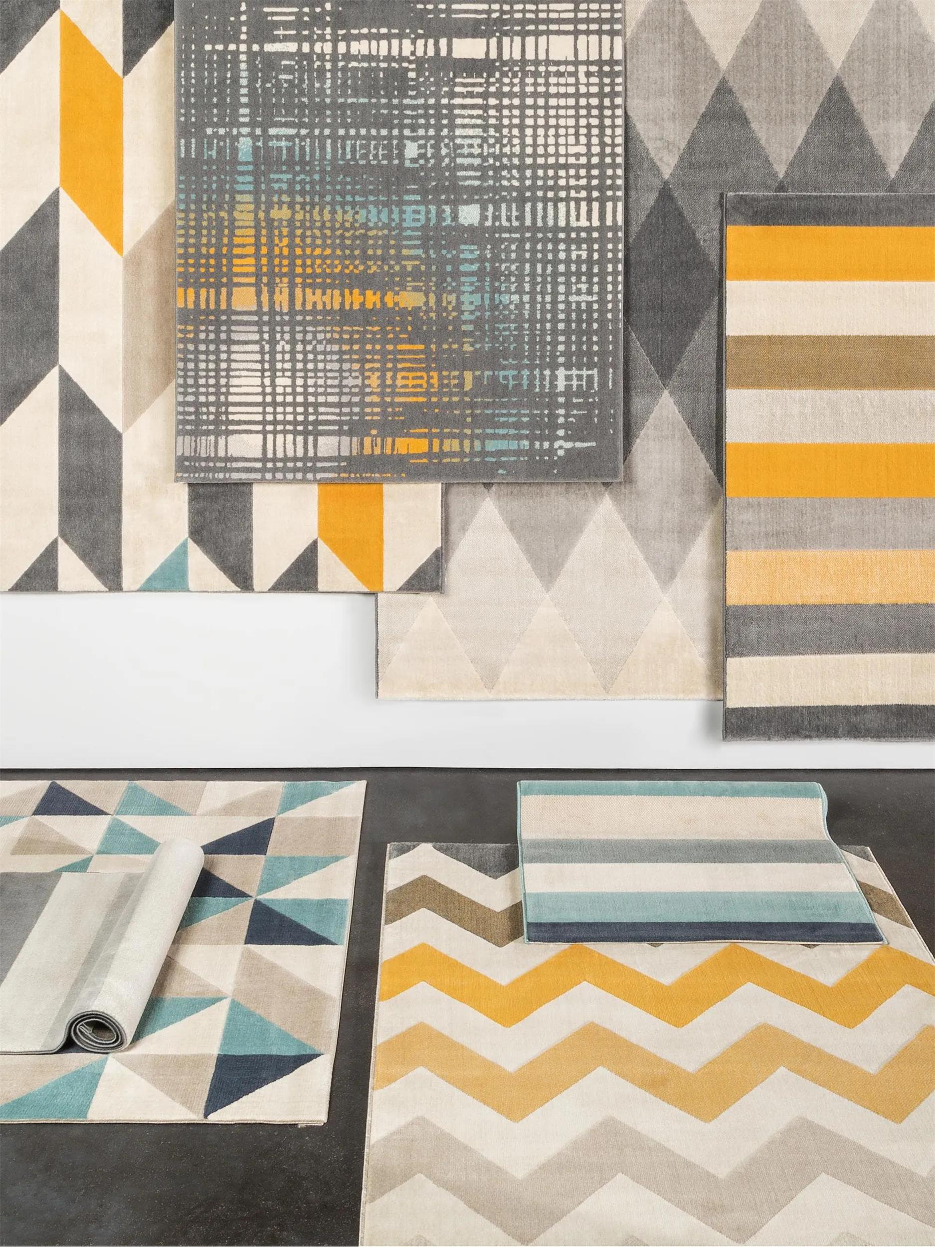 Alfombra Desierto Negro/Blanco