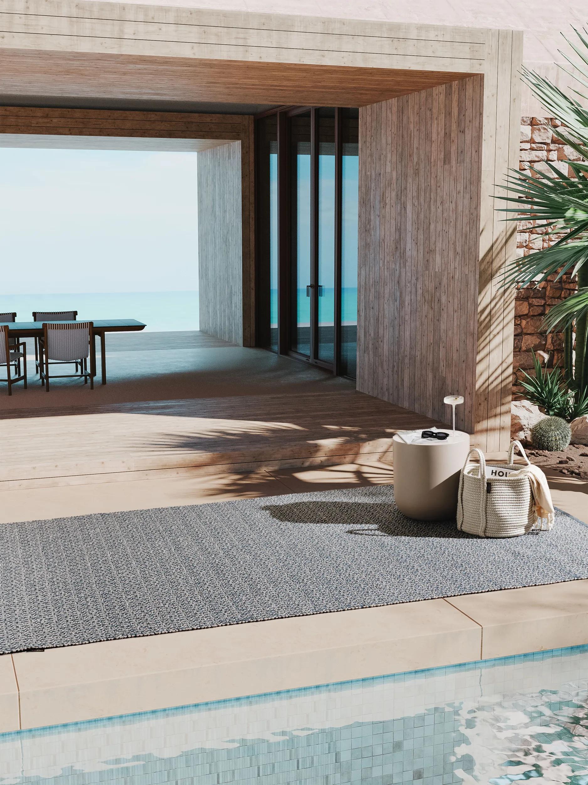 In- & Outdoor Rug Dulcia Blue/Grey