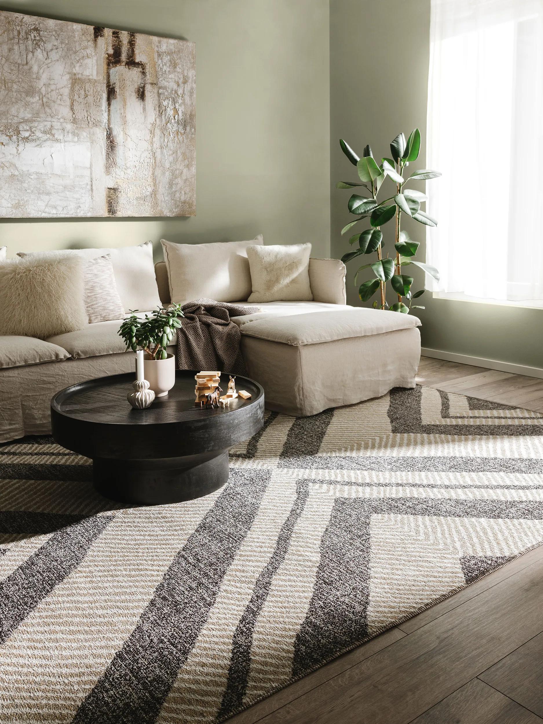 Flat Weave Rug Elena Beige/Brown