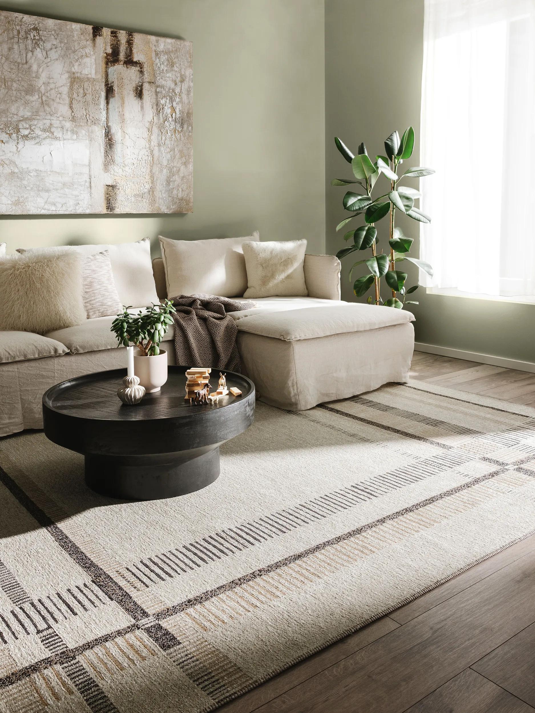 Flat Weave Rug Elena Beige/Brown