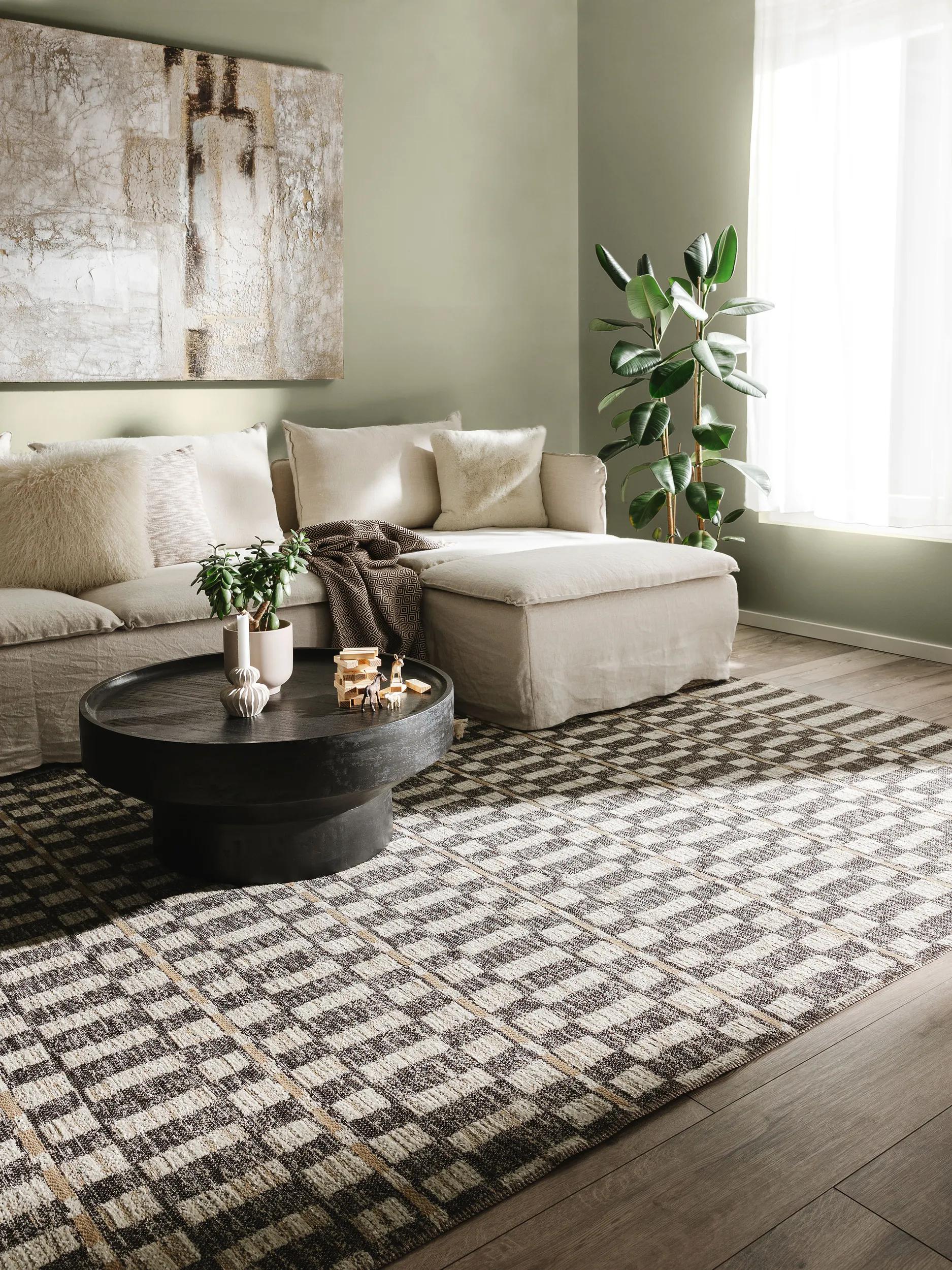 Flat Weave Rug Elena Beige/Brown