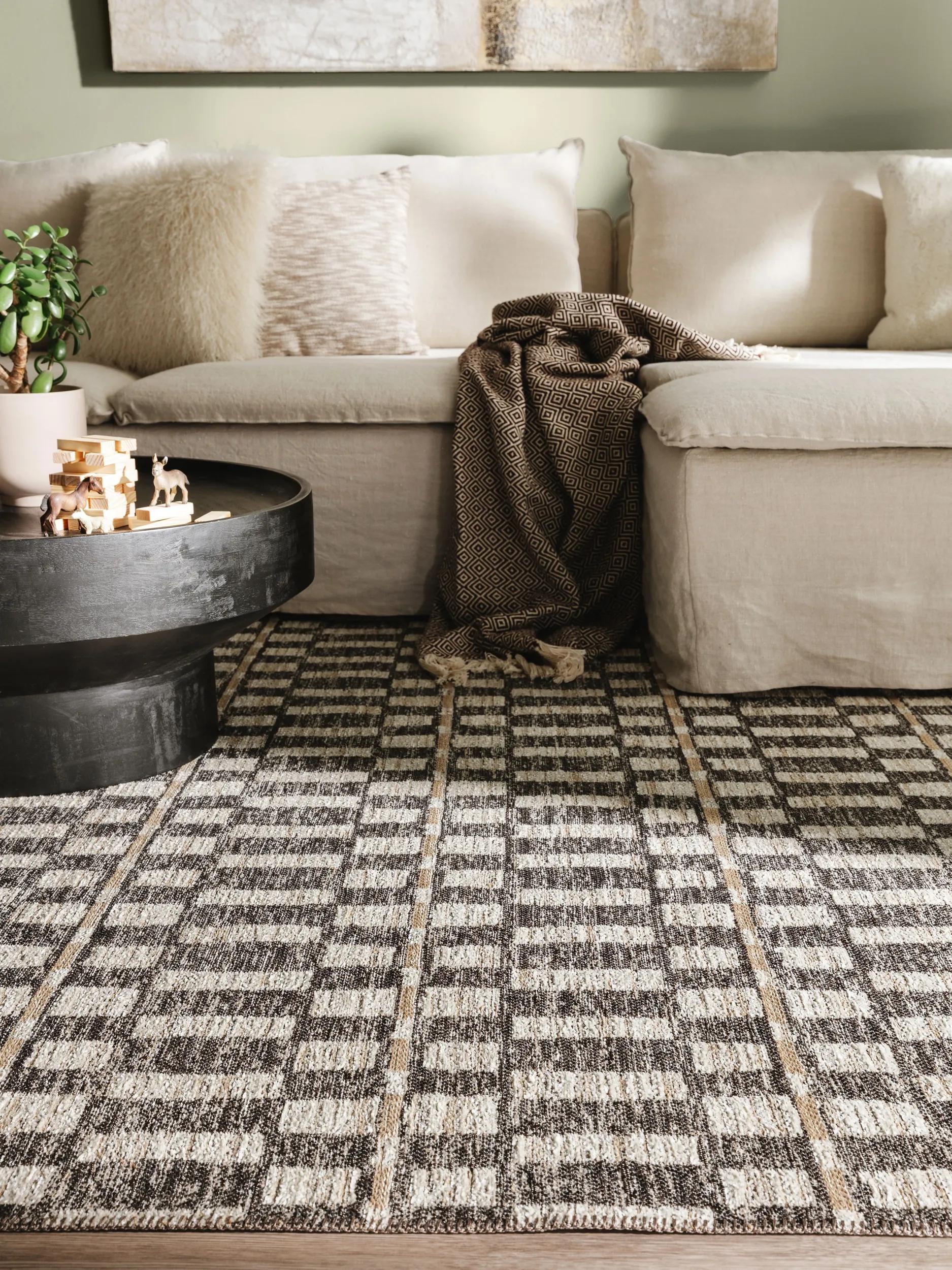 Flat Weave Rug Elena Beige/Brown