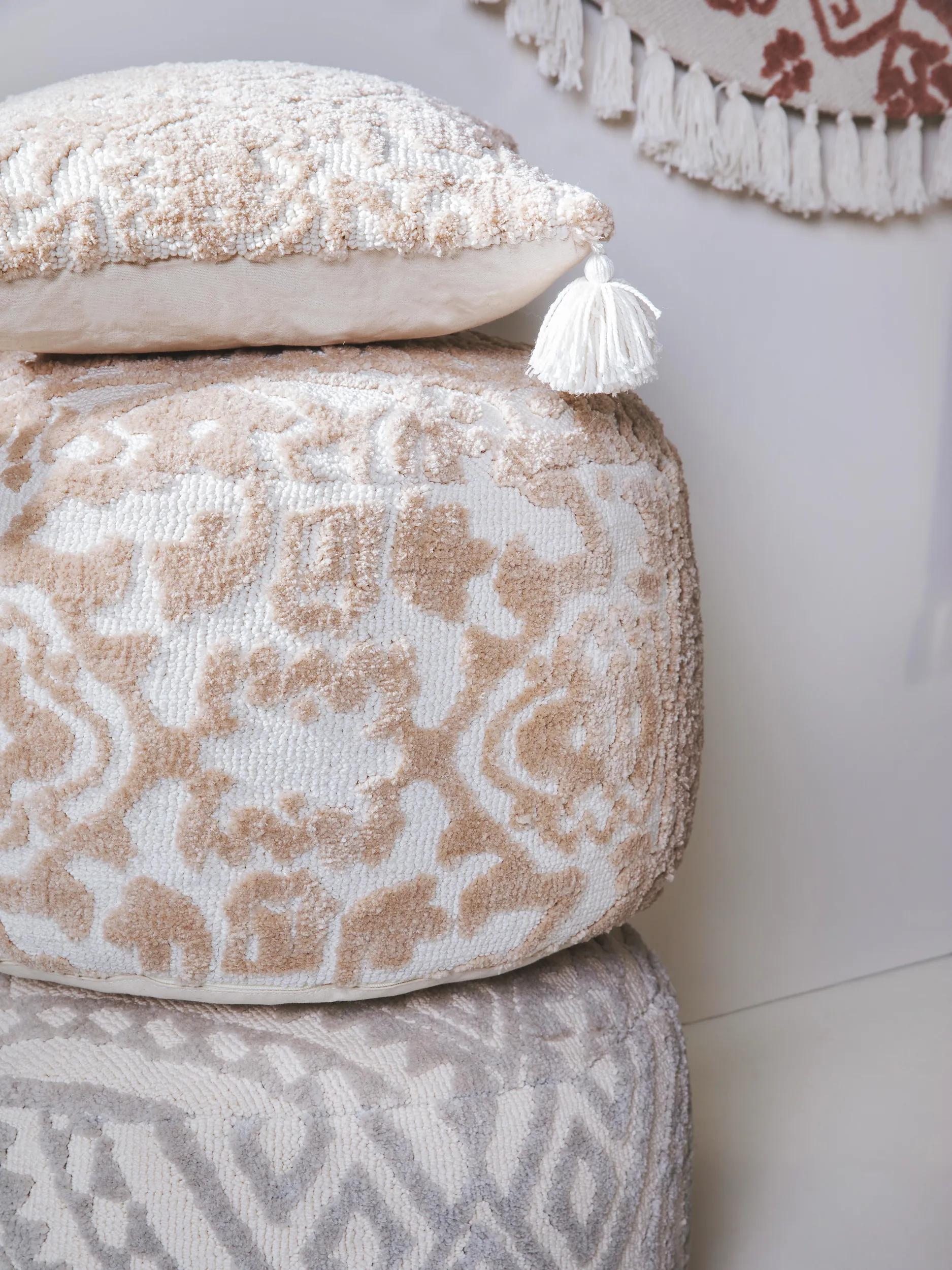 Pouf Elias Beige