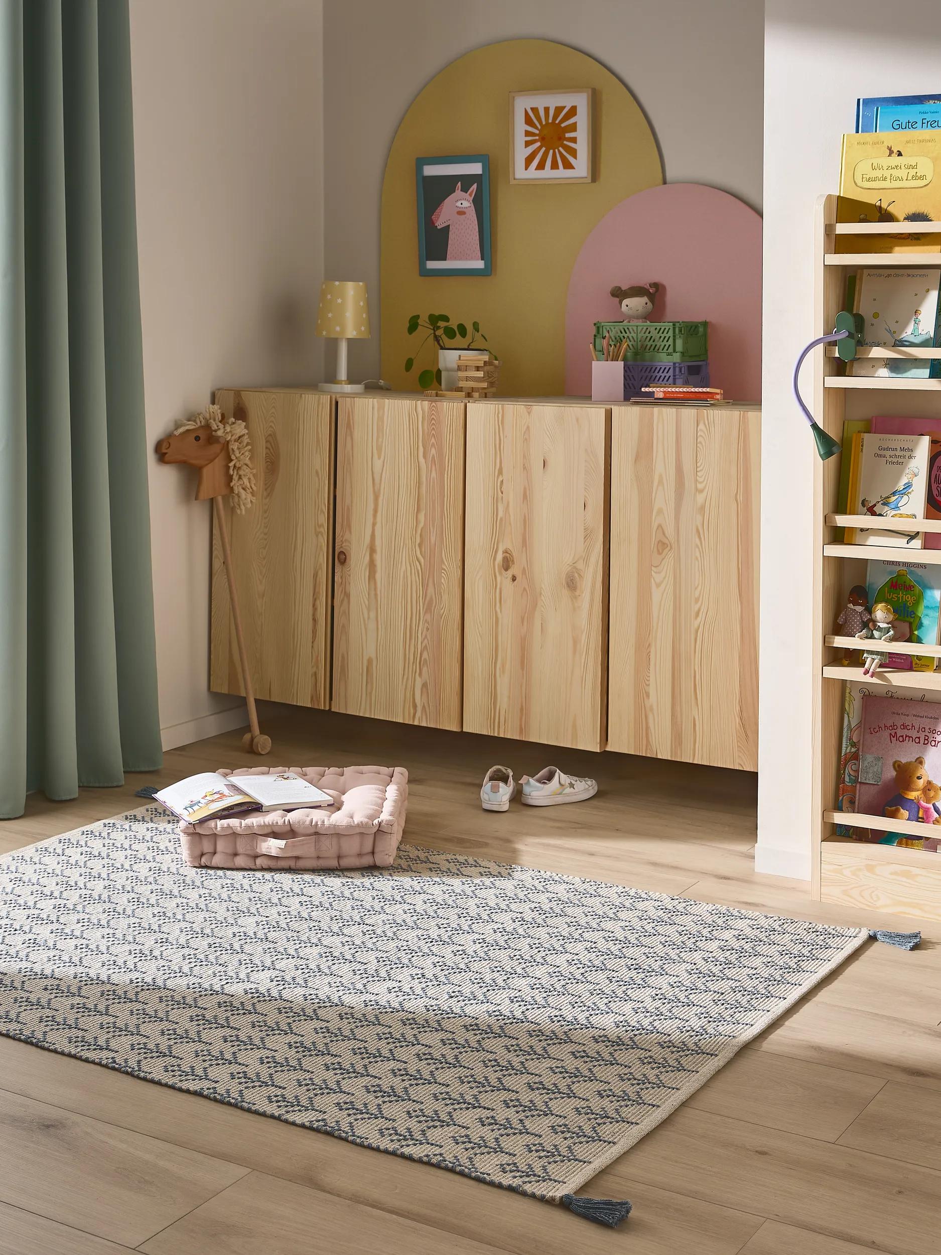 Washable Kid´s Rug Elli Blue