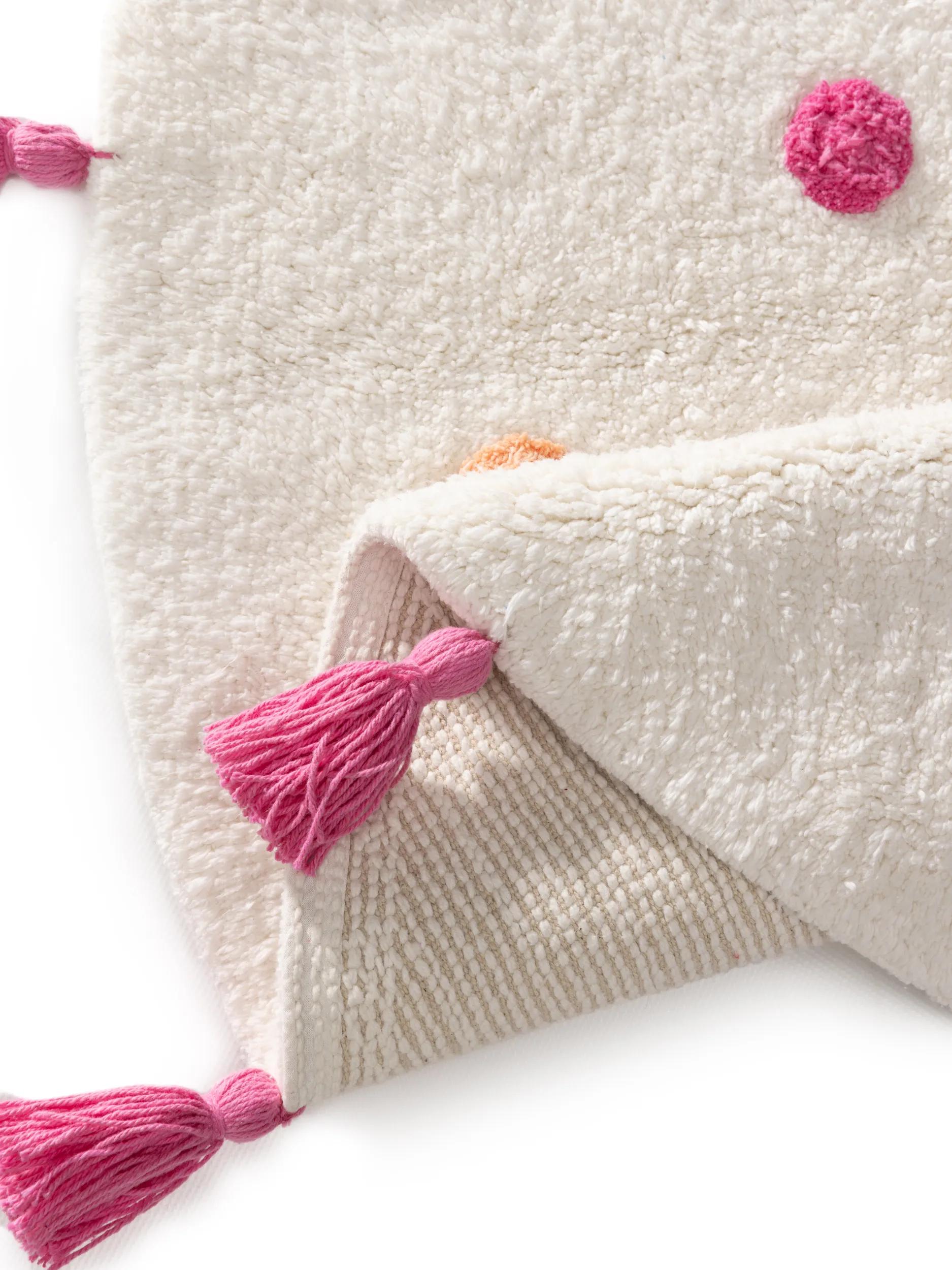 Washable Kid´s Rug Fiete Multicolour/Pink