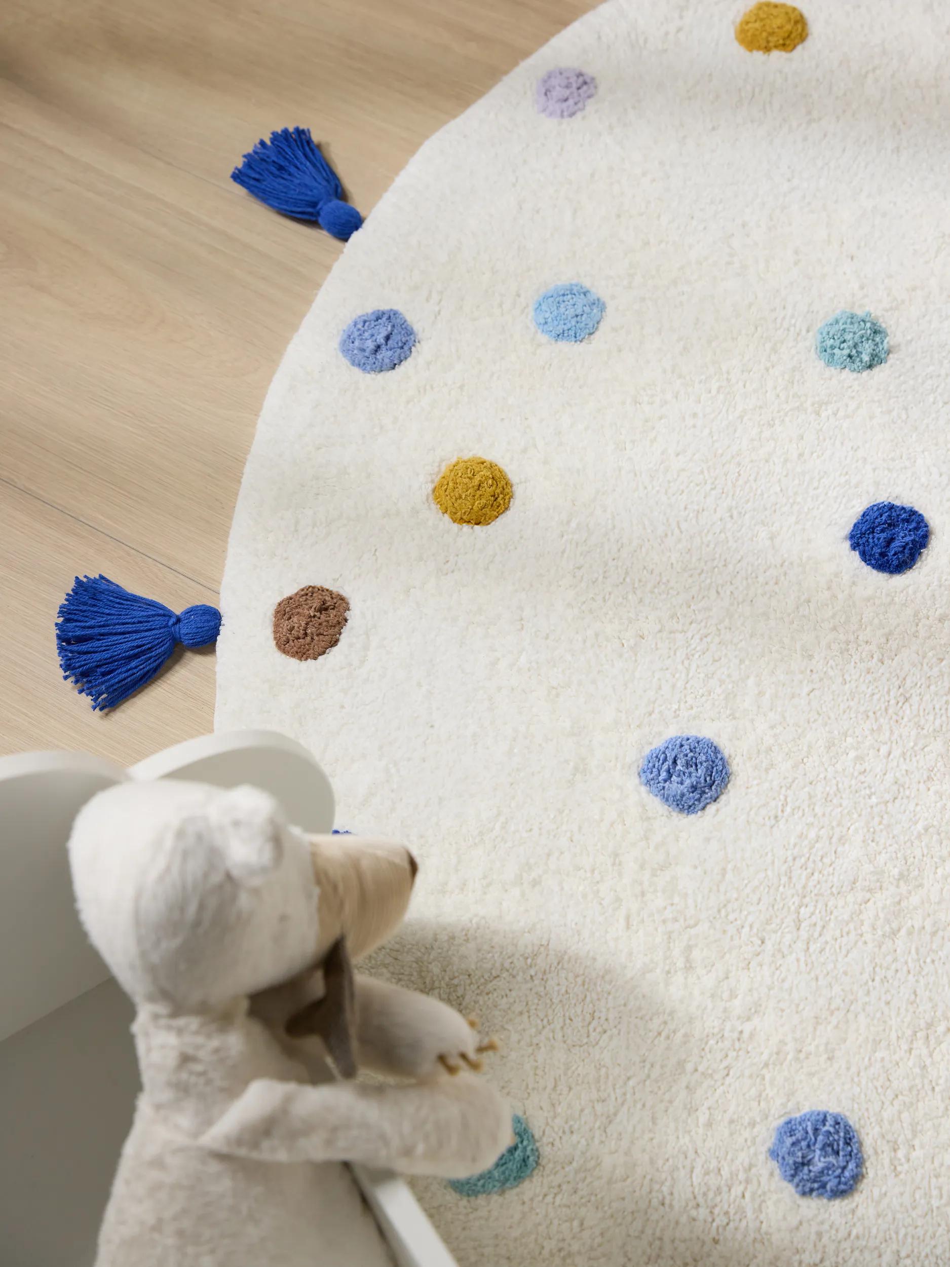 Washable Kid´s Rug Fiete Multicolour/Blue