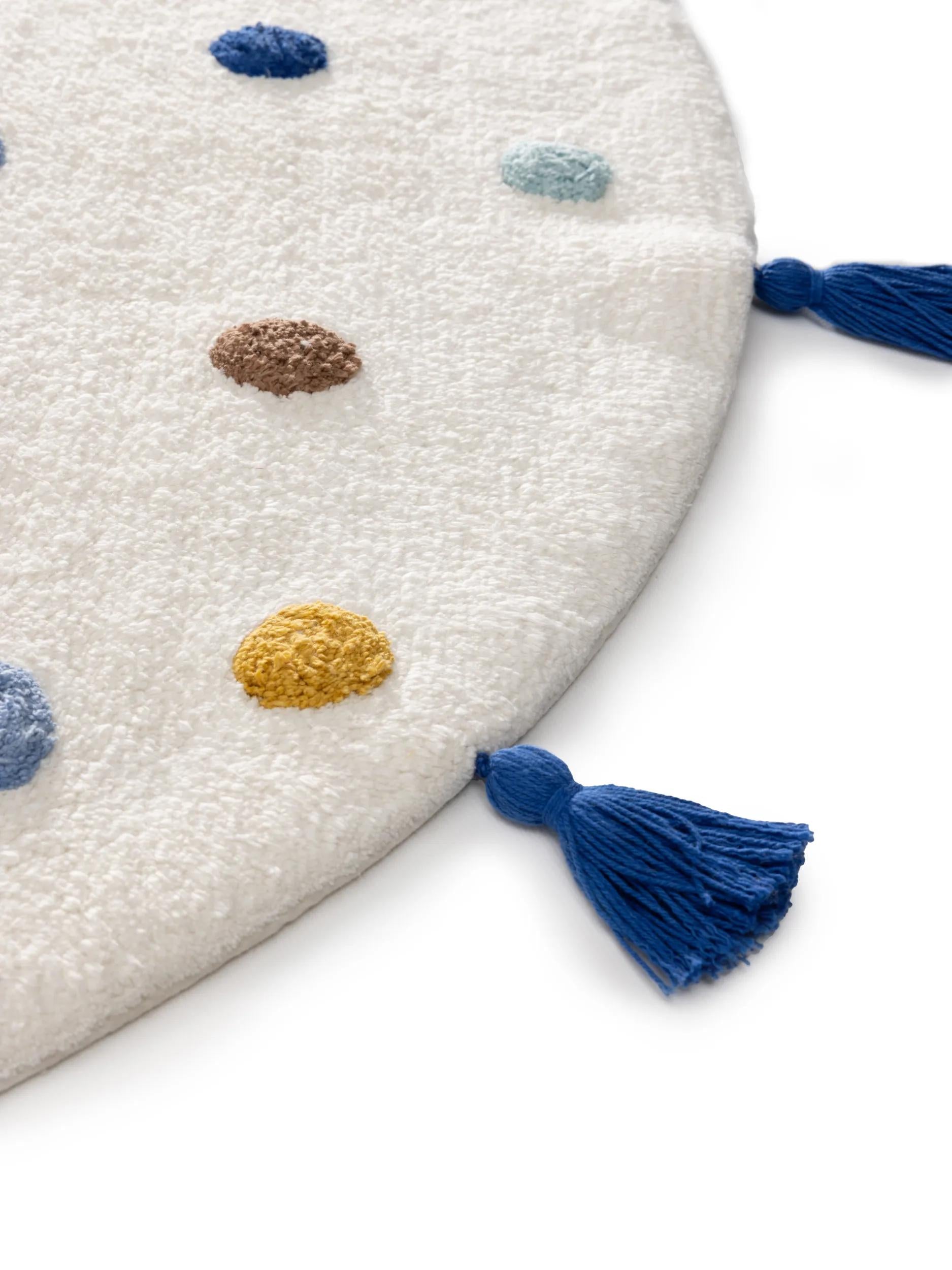 Washable Kid´s Rug Fiete Multicolour/Blue