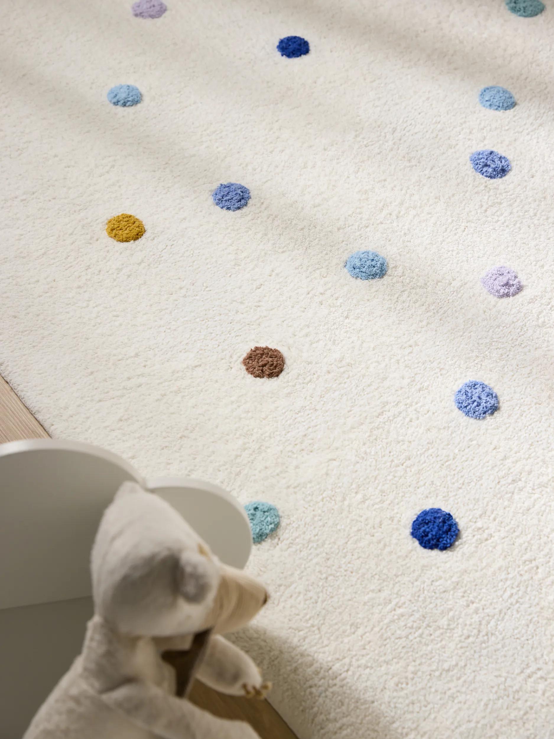 Washable Kid´s Rug Fiete Multicolour/Blue