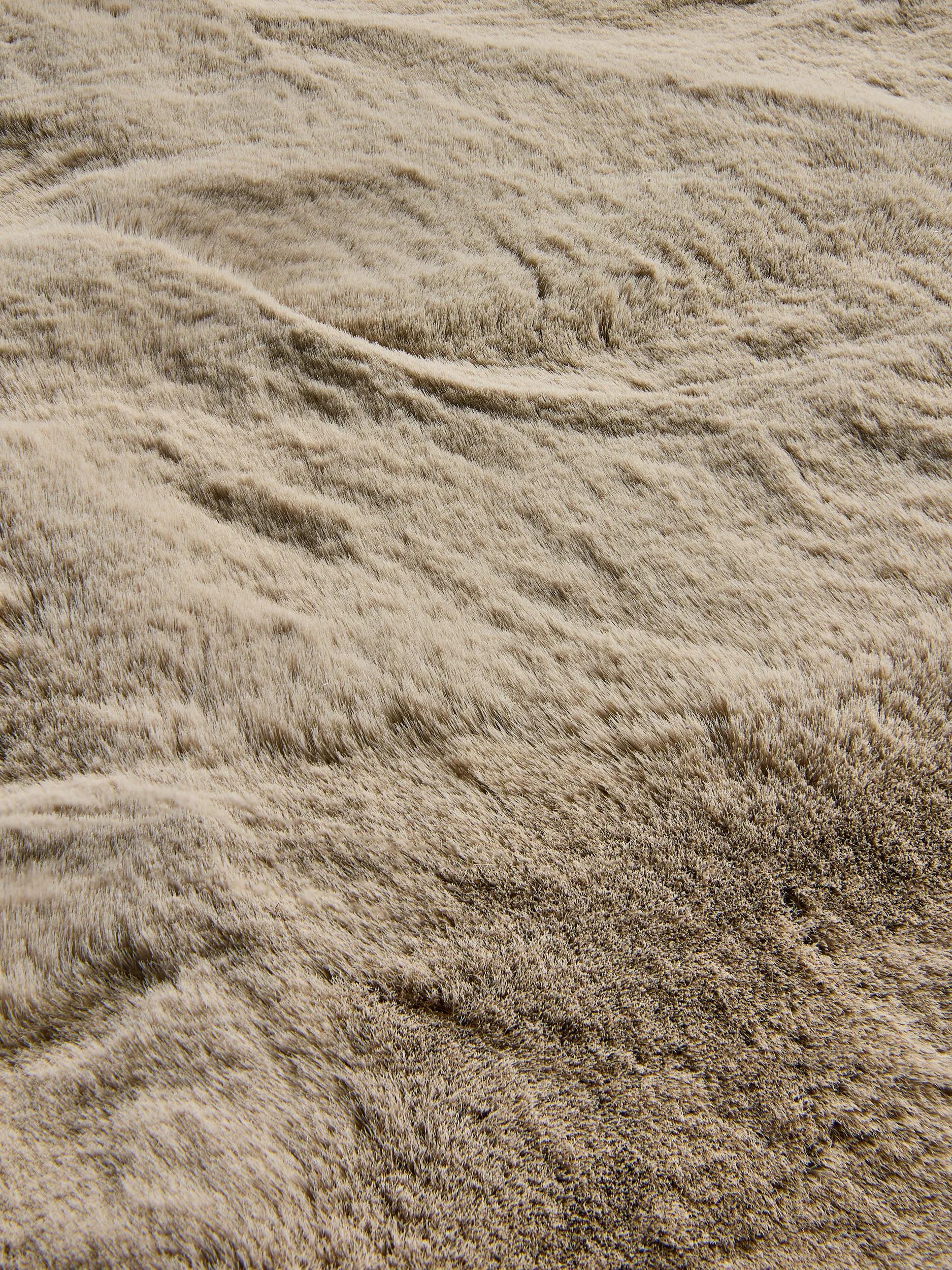 Shaggy rug Fine Beige