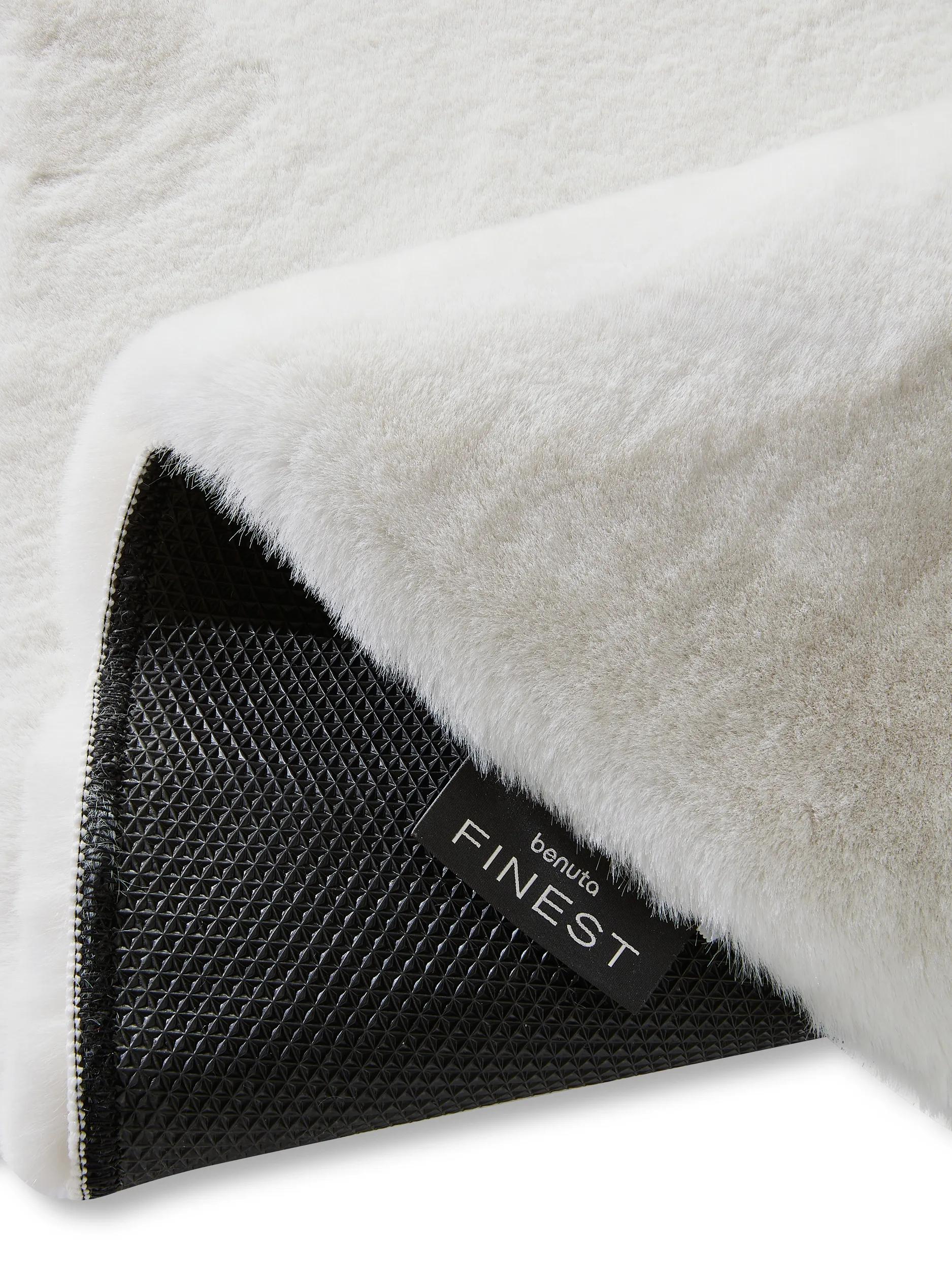 Shaggy rug Fine White