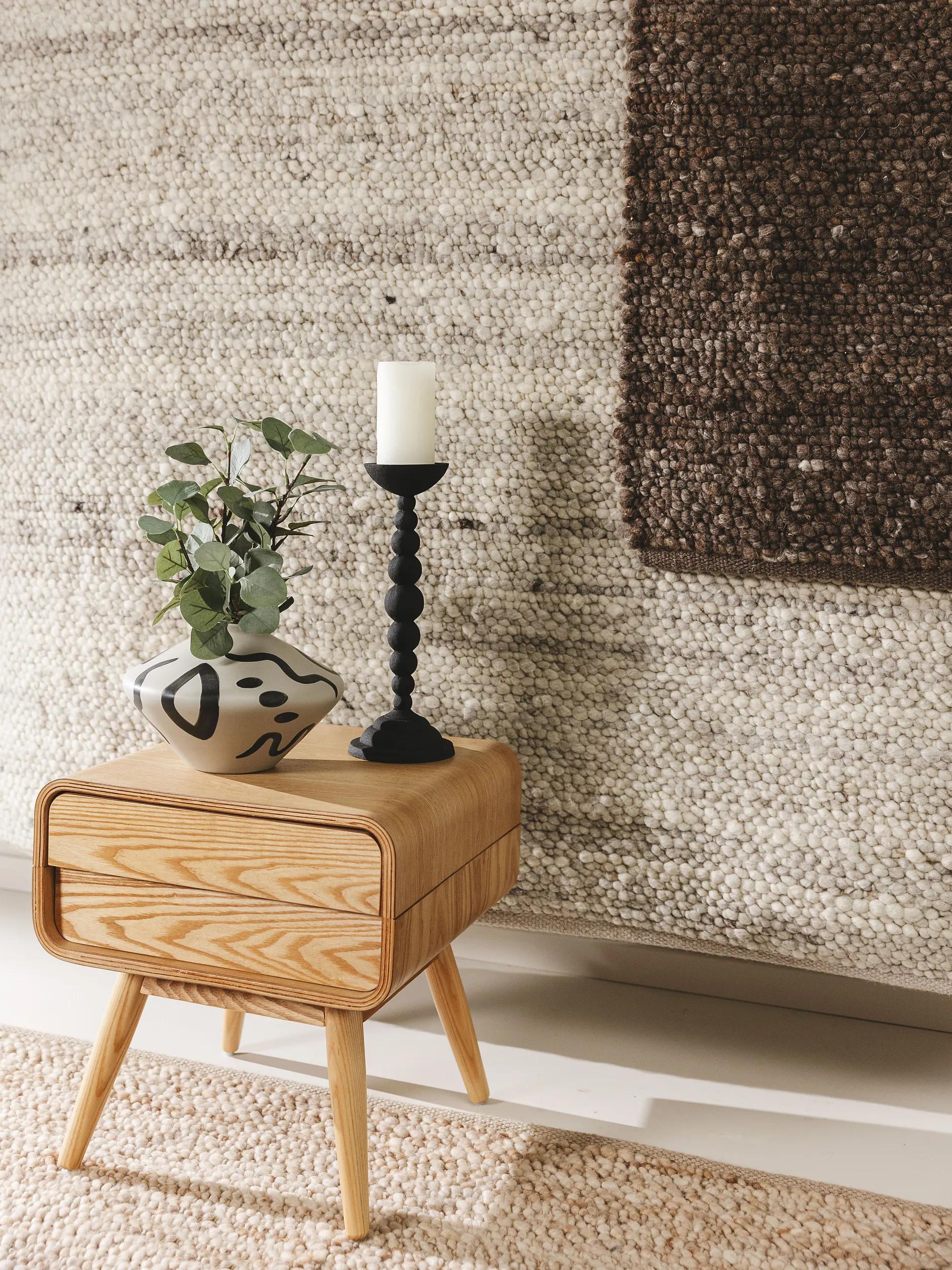 Wool Rug Finn Ivory Grey