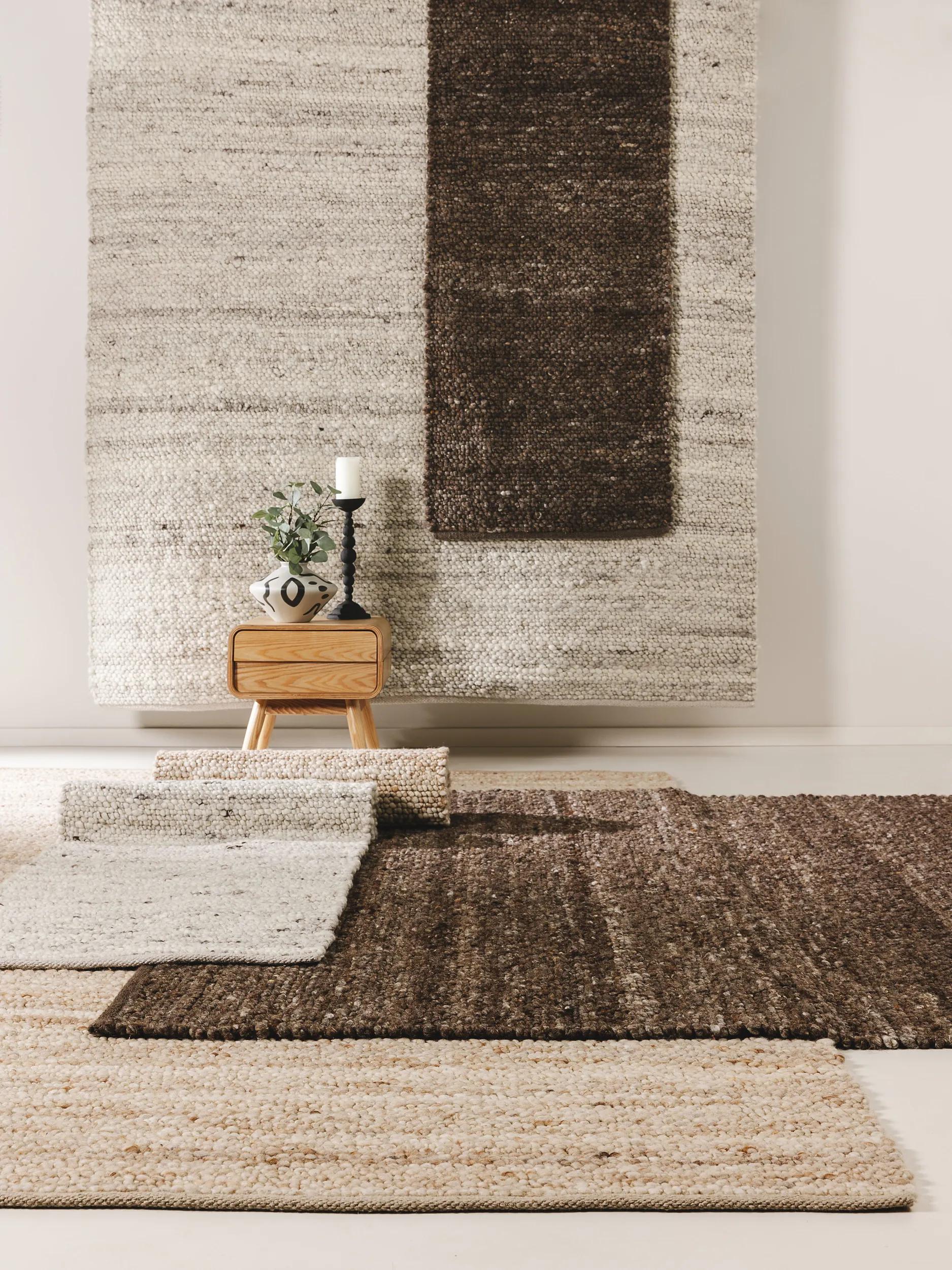 Wool Rug Finn Ivory Grey