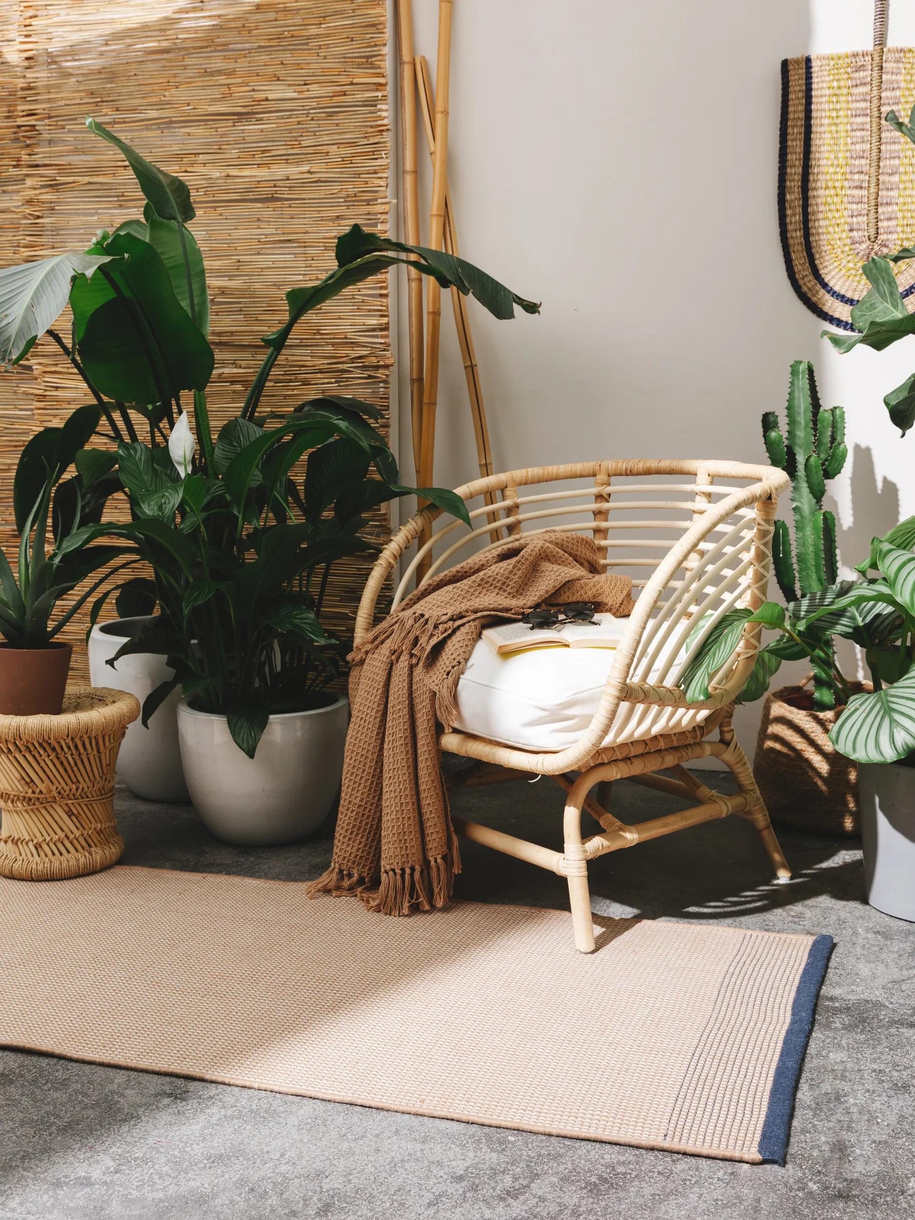 In- & Outdoor Runner Fion Beige/Blue