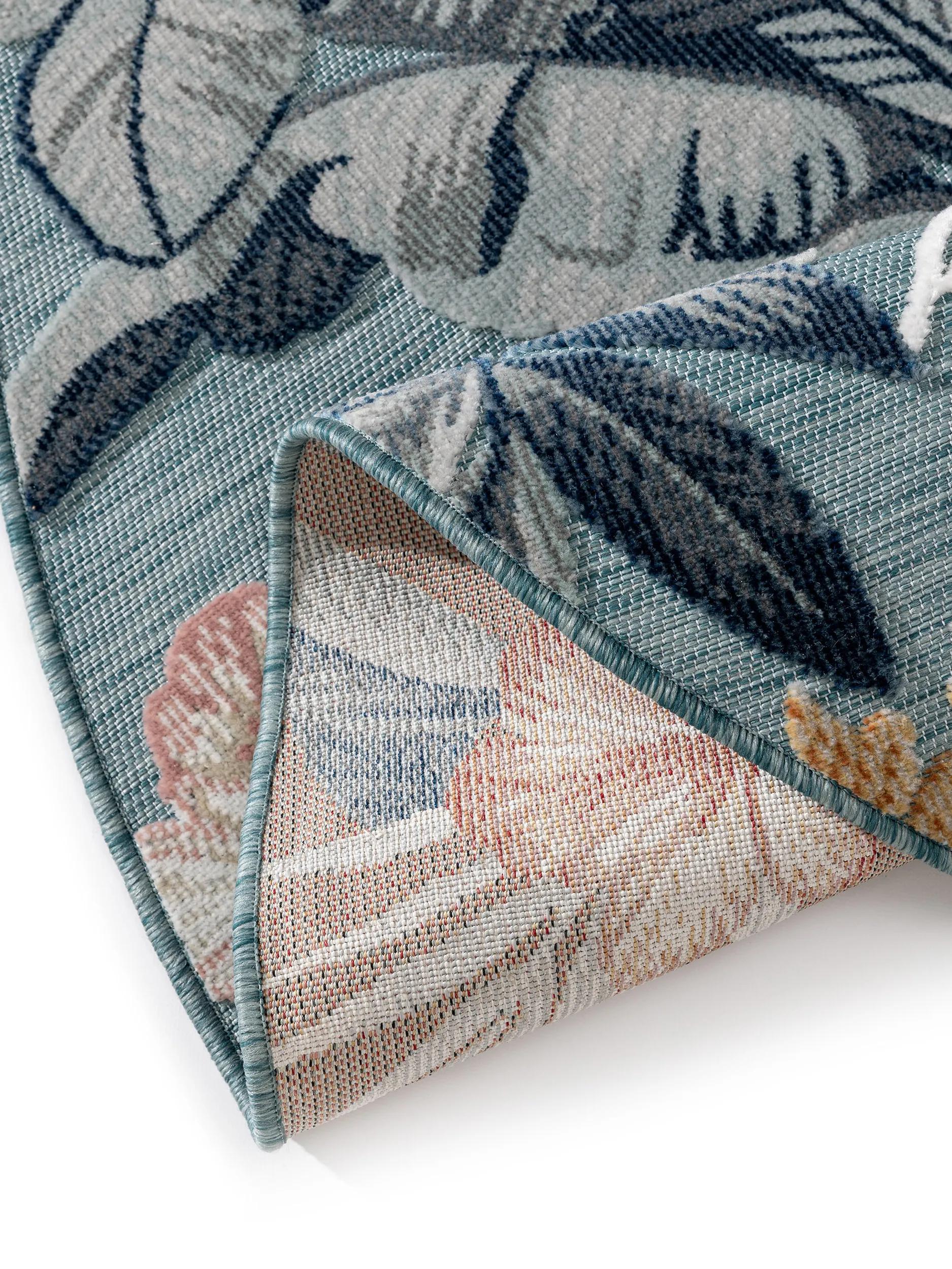 Alfombra para interior y exterior Flora multicolor