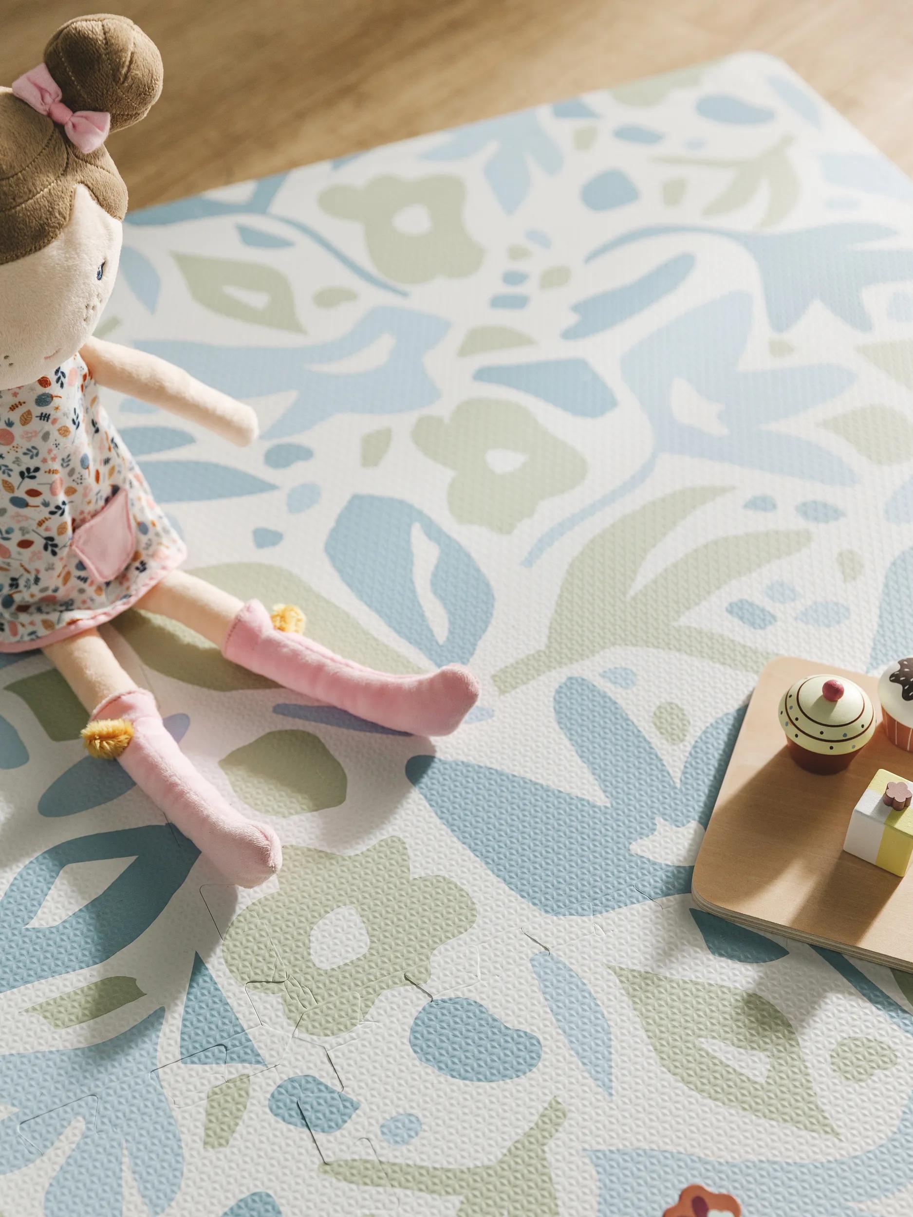 Playmat Flora Blue