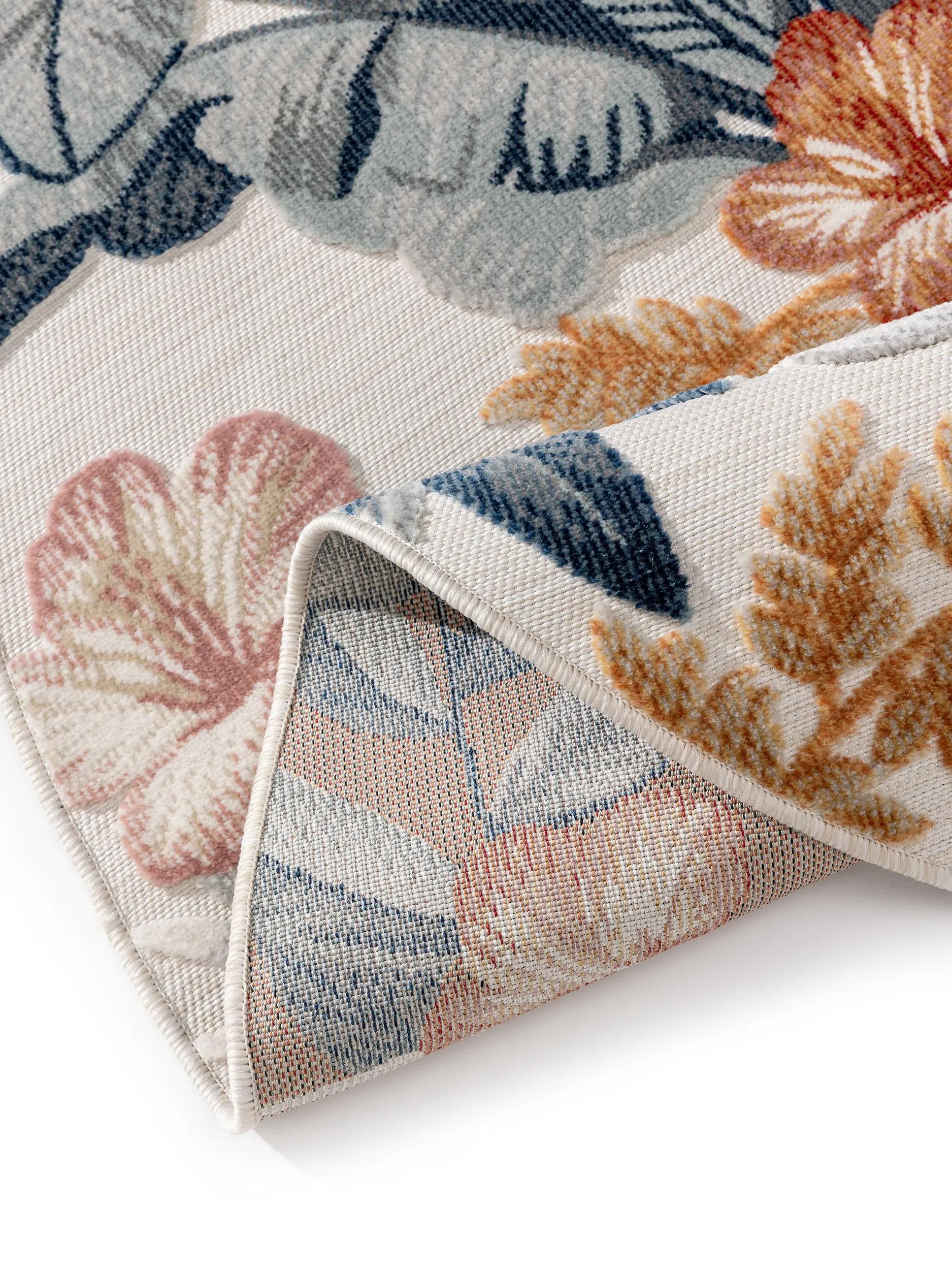 Alfombra para interior y exterior Flora multicolor