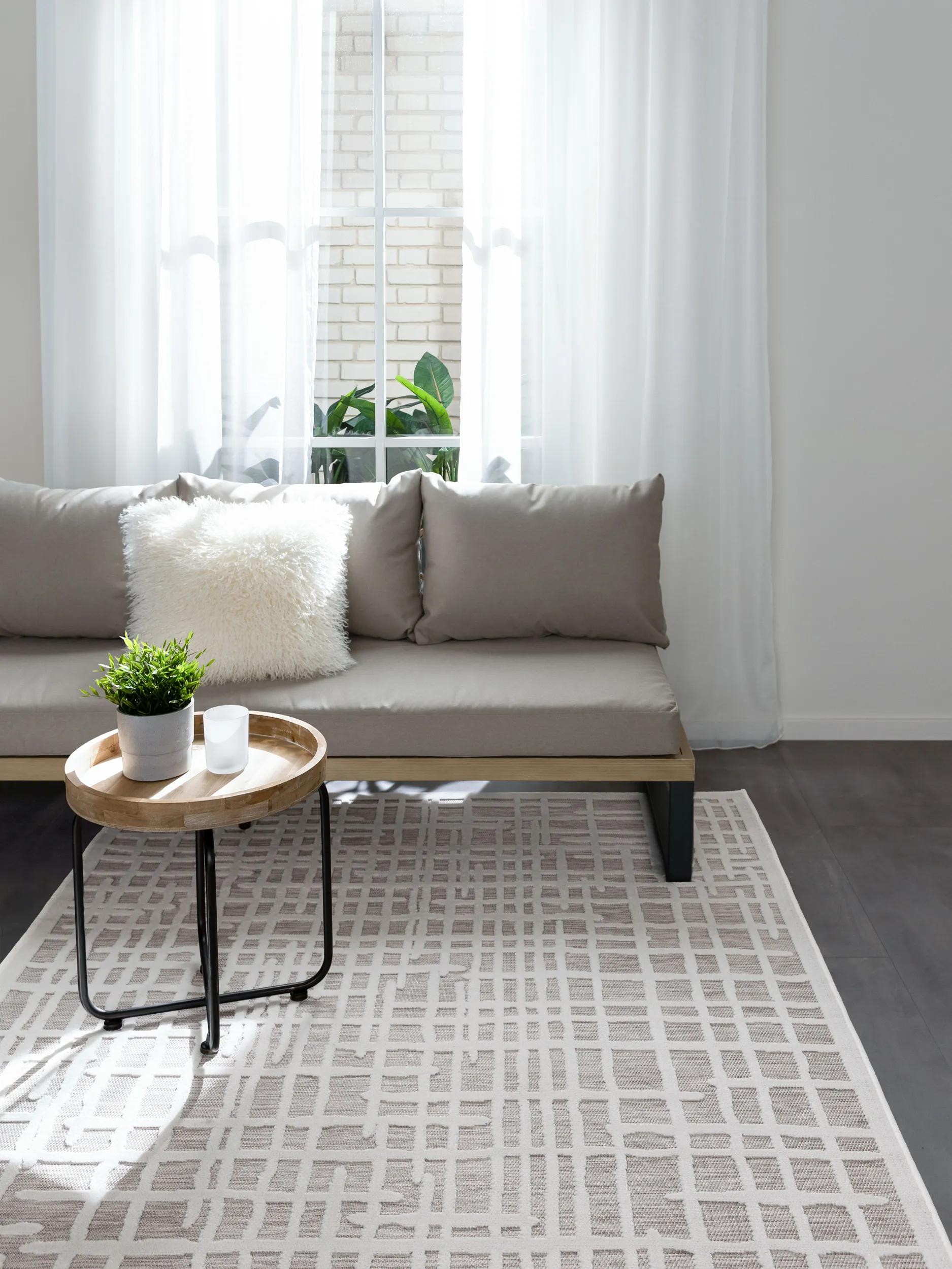 In- & Outdoor Rug Flora Grey