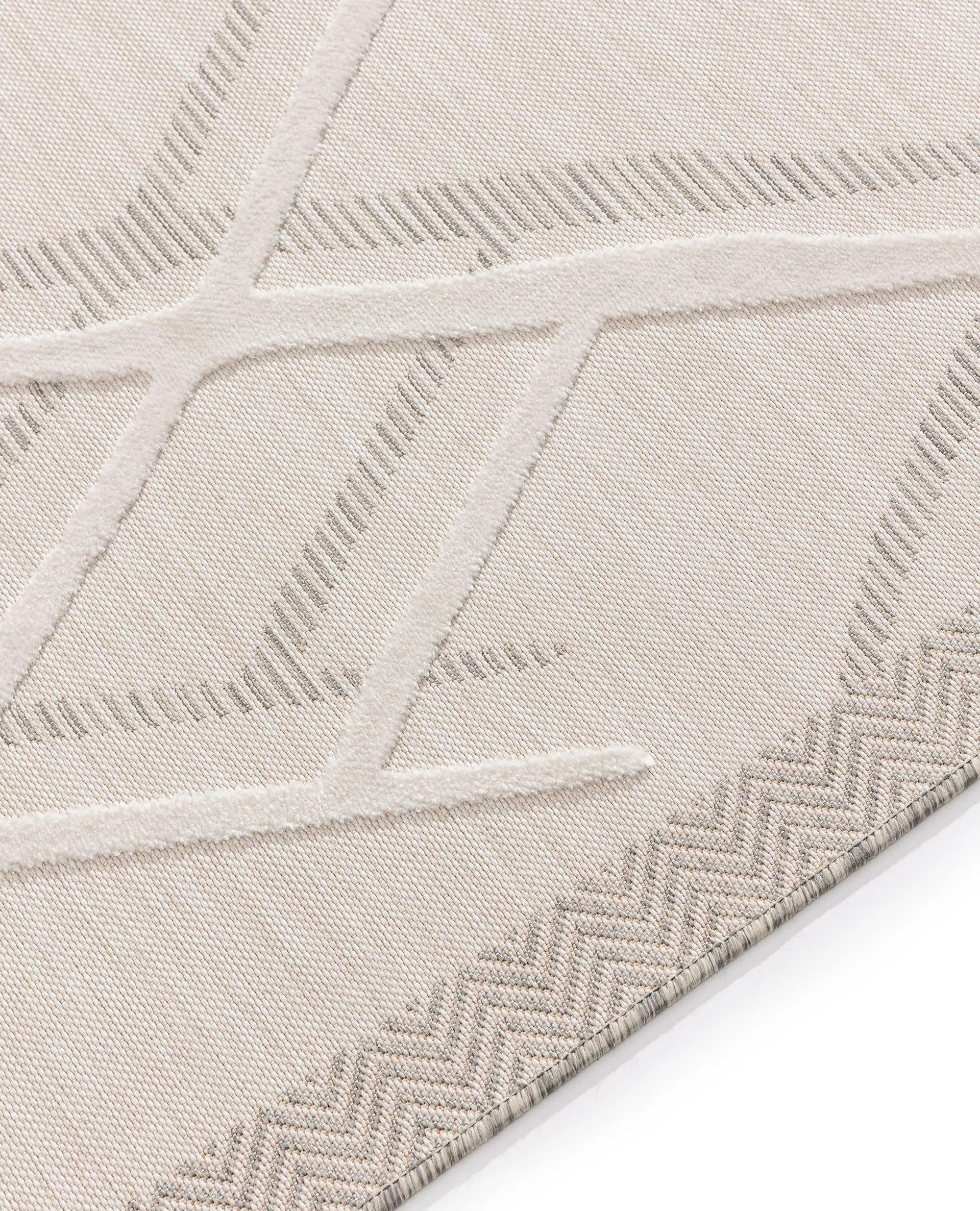 In- & Outdoor Rug Flora Cream