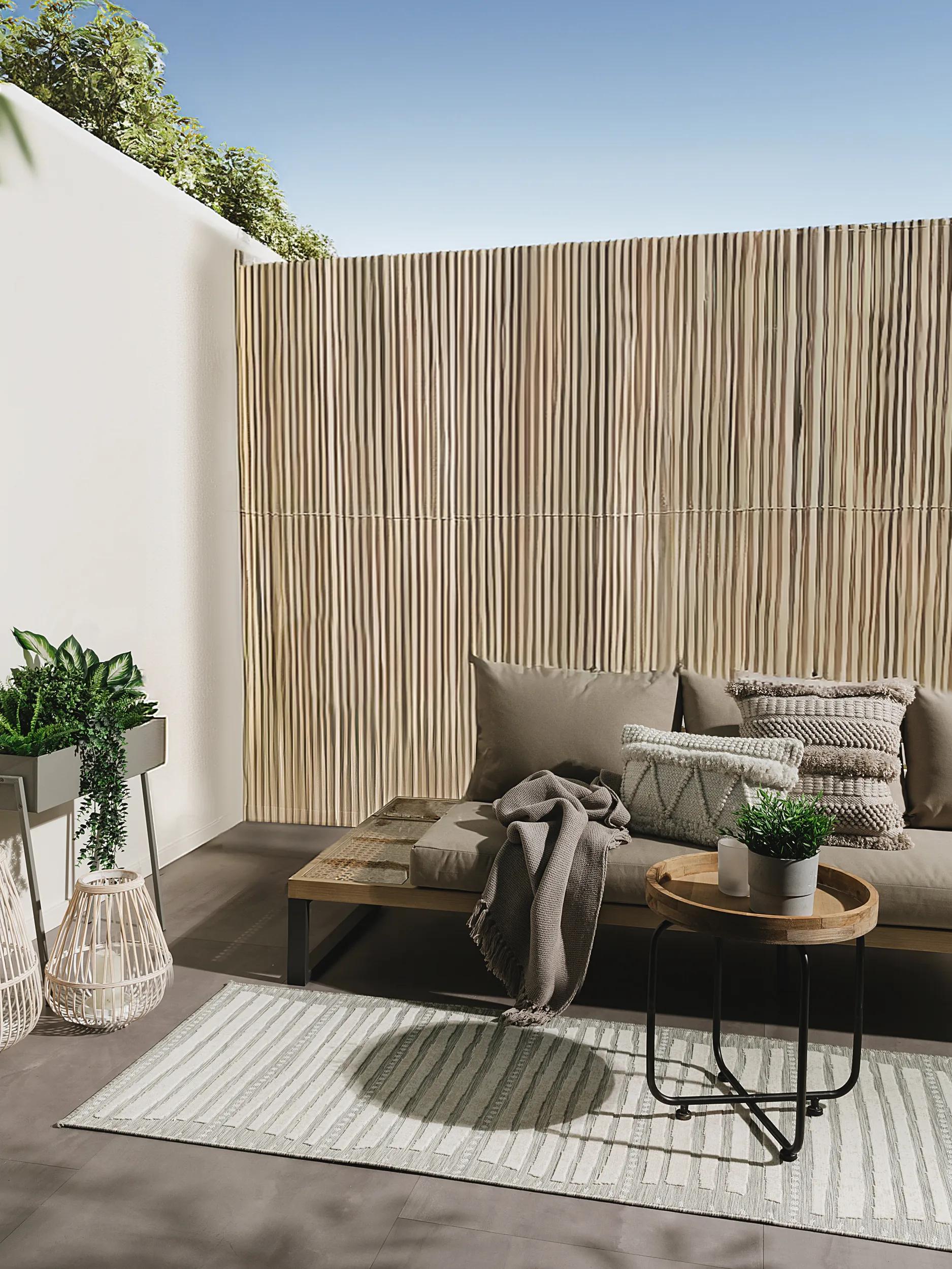 In- & Outdoor Runner Flora Grey