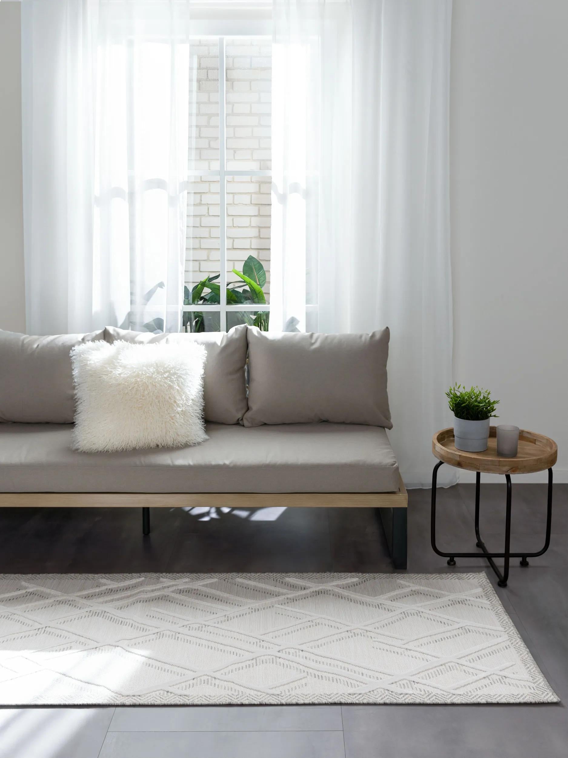 In- & Outdoor Runner Flora Cream