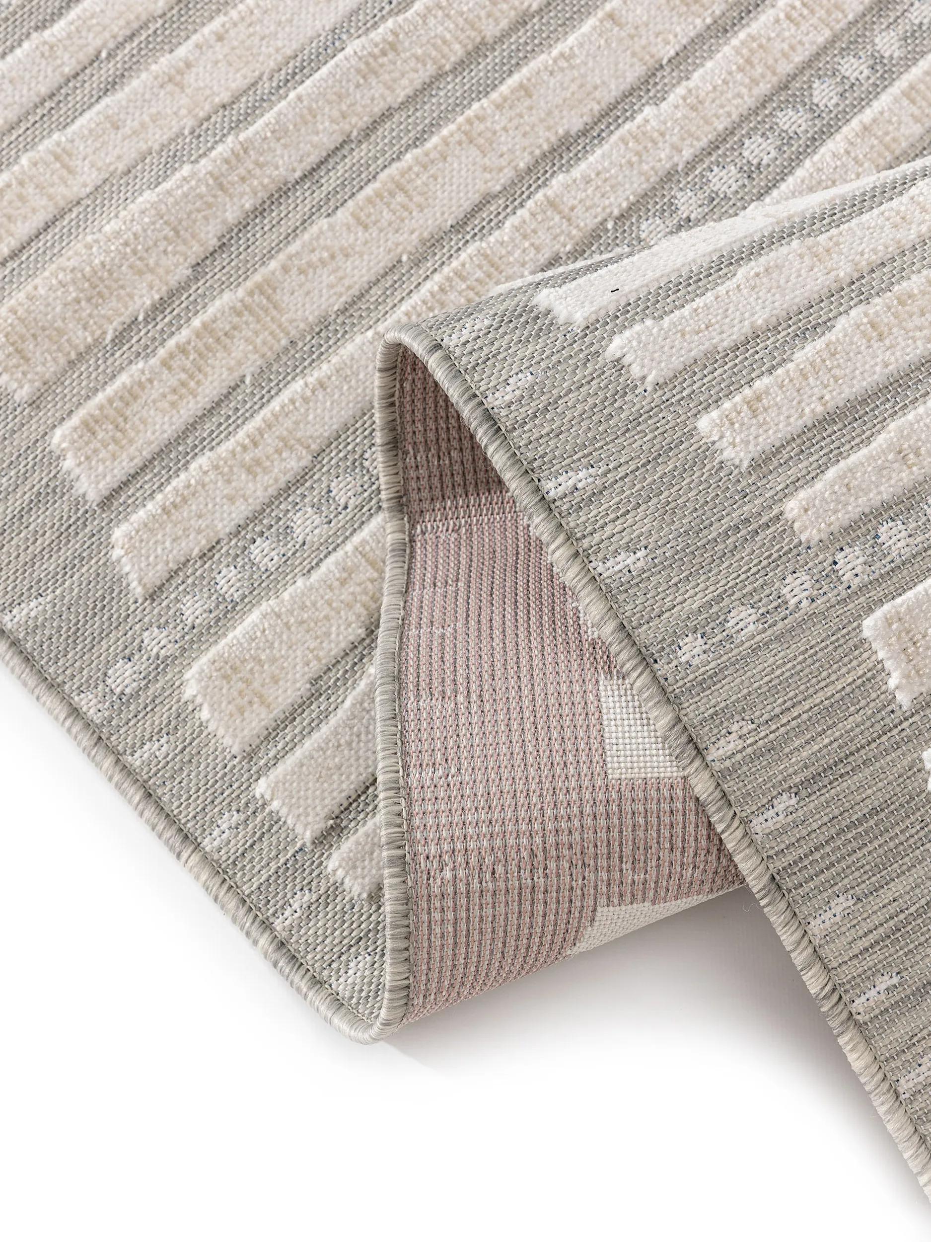 In- & Outdoor Runner Flora Grey