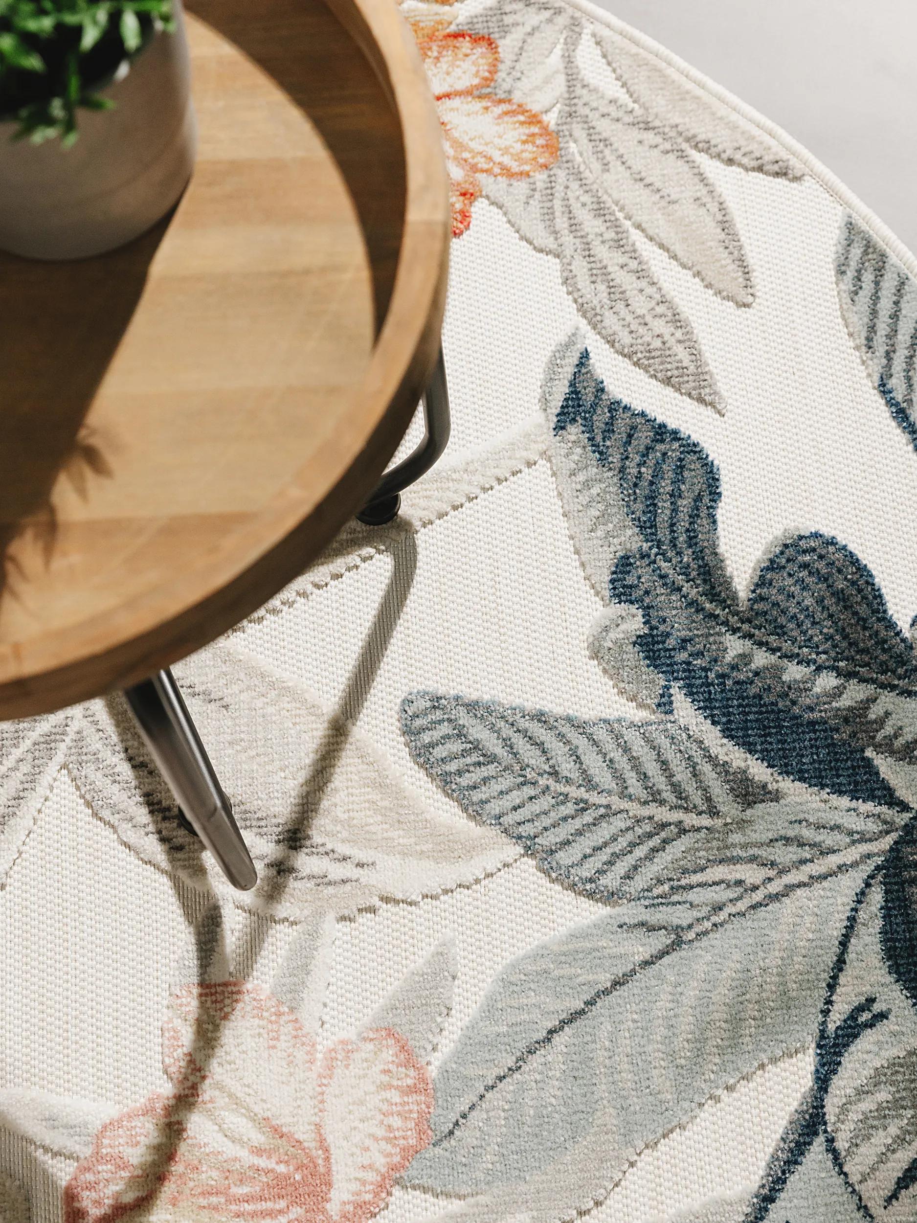 Alfombra para interior y exterior Flora multicolor