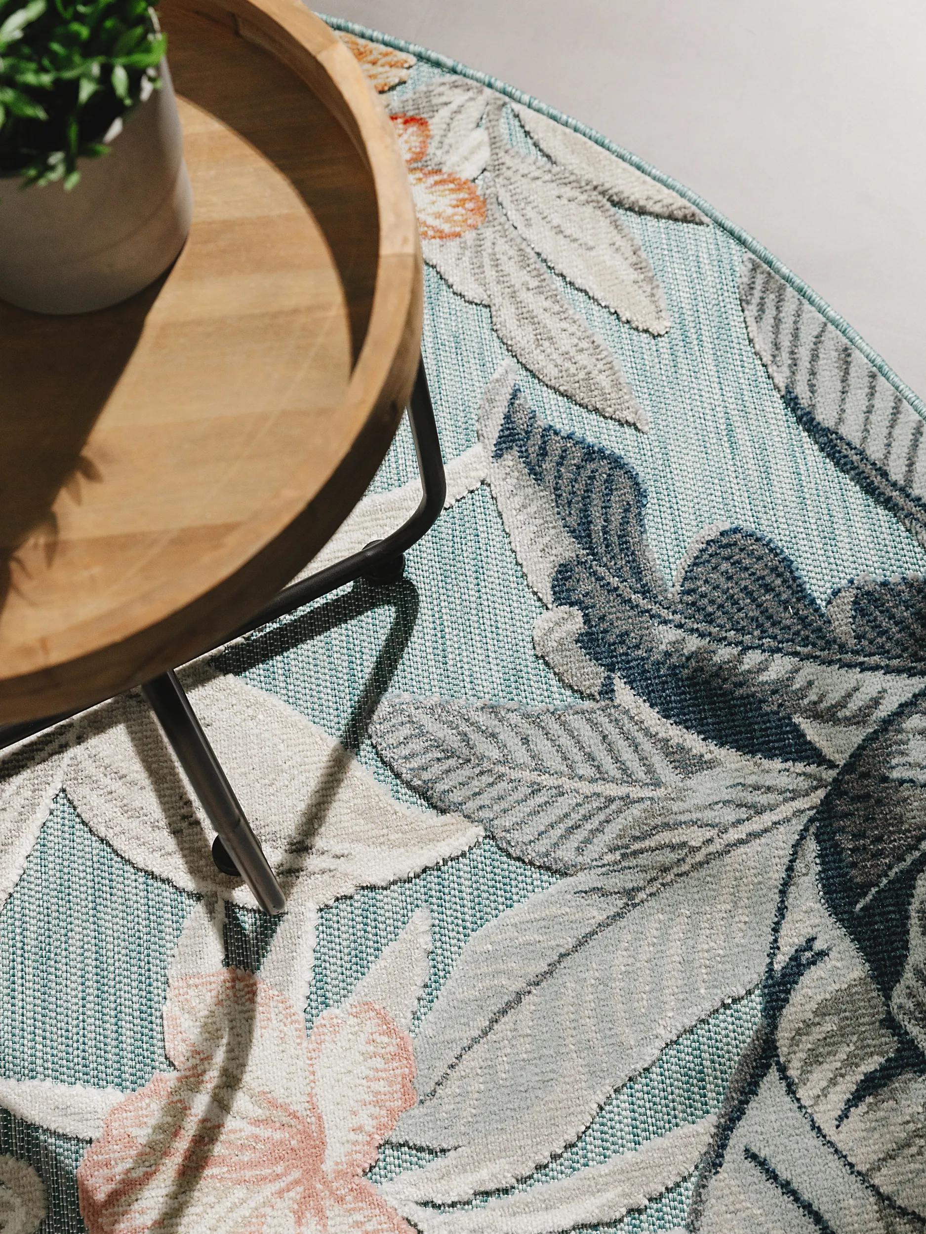 Alfombra para interior y exterior Flora multicolor