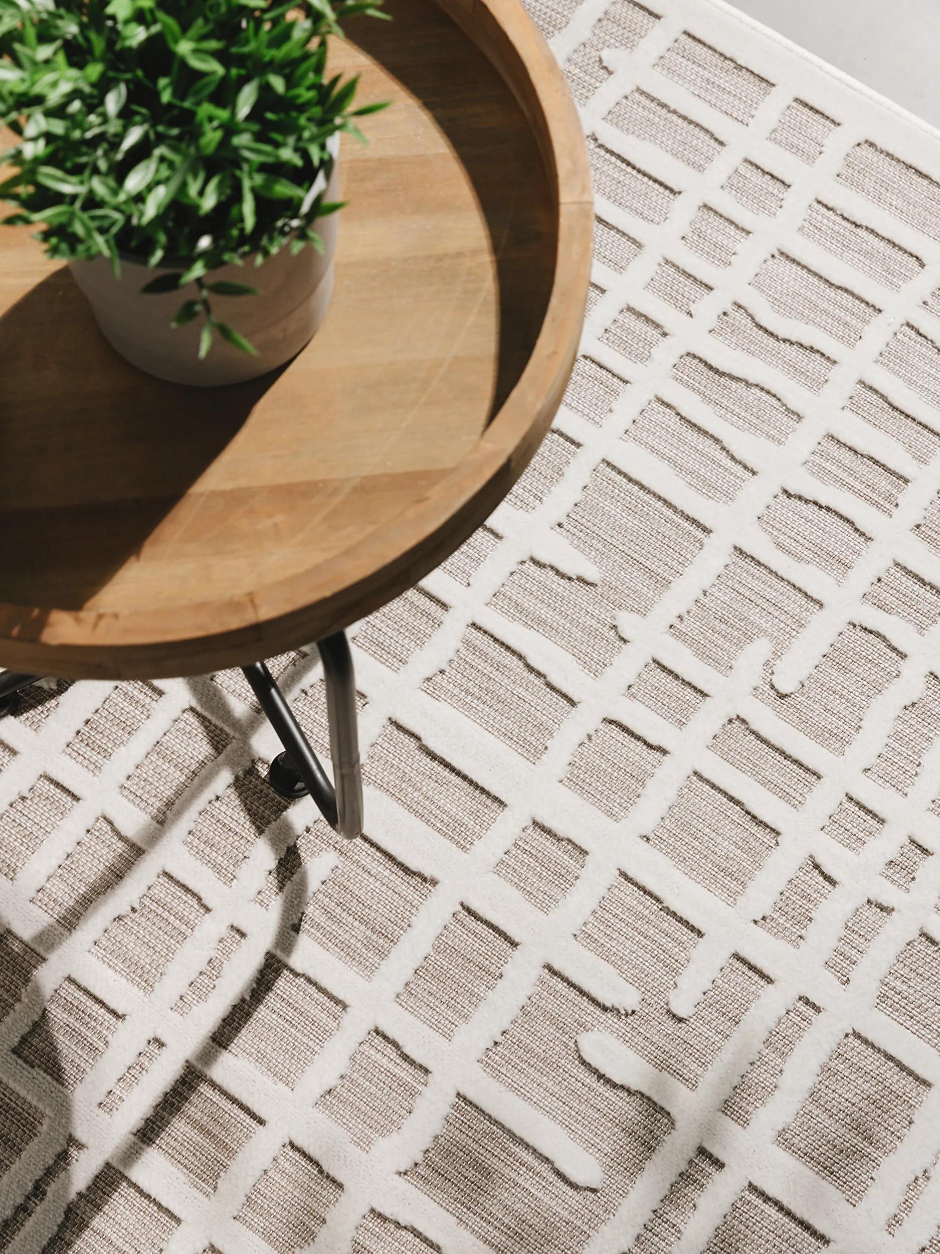 In- & Outdoor Rug Flora Grey
