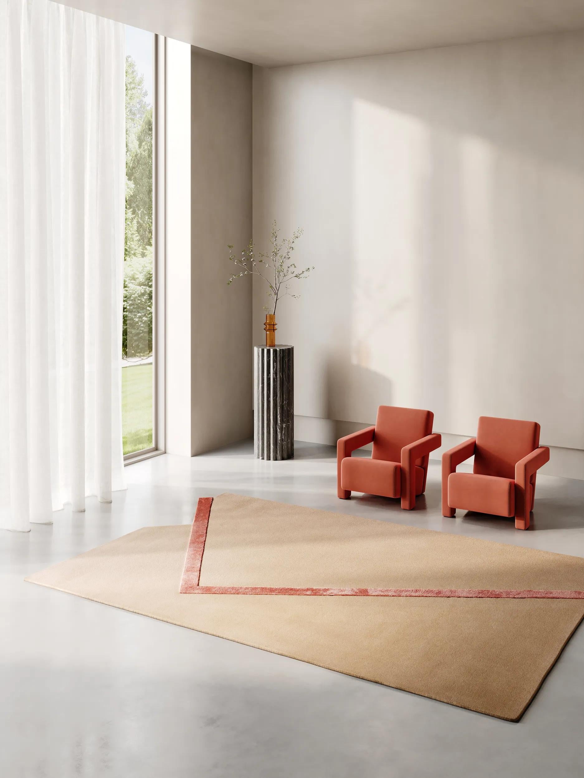 Alfombra Plegable Beige/Naranja