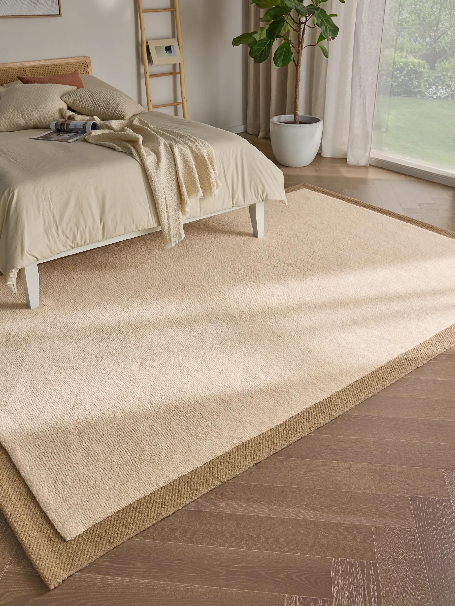 Alfombra de Lana Franco Crema/Beige