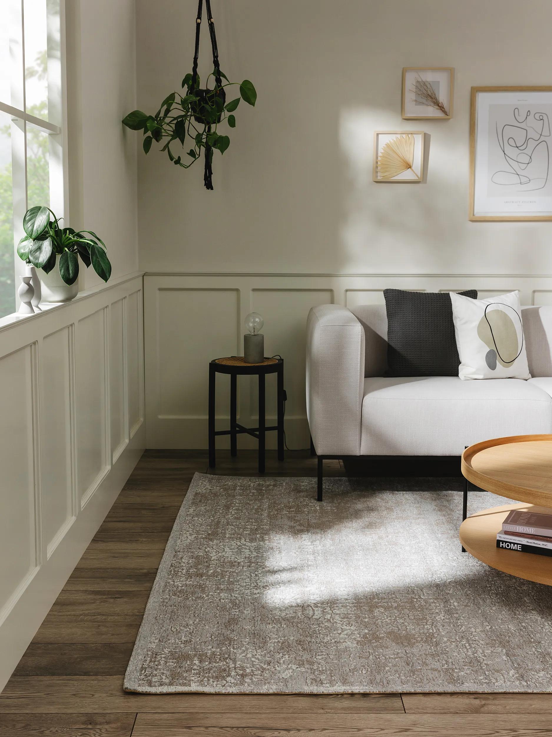 Tapis à tissage plat Frencie gris