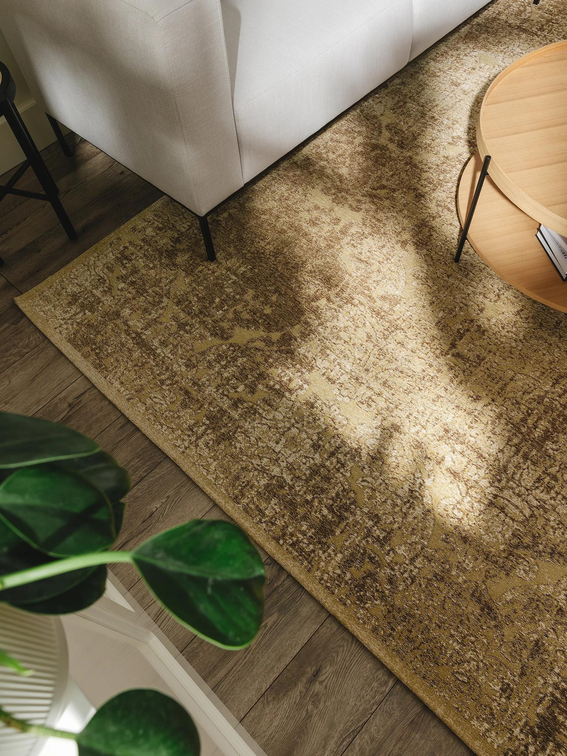 Tapis à Tissage Plat Frencie Marron