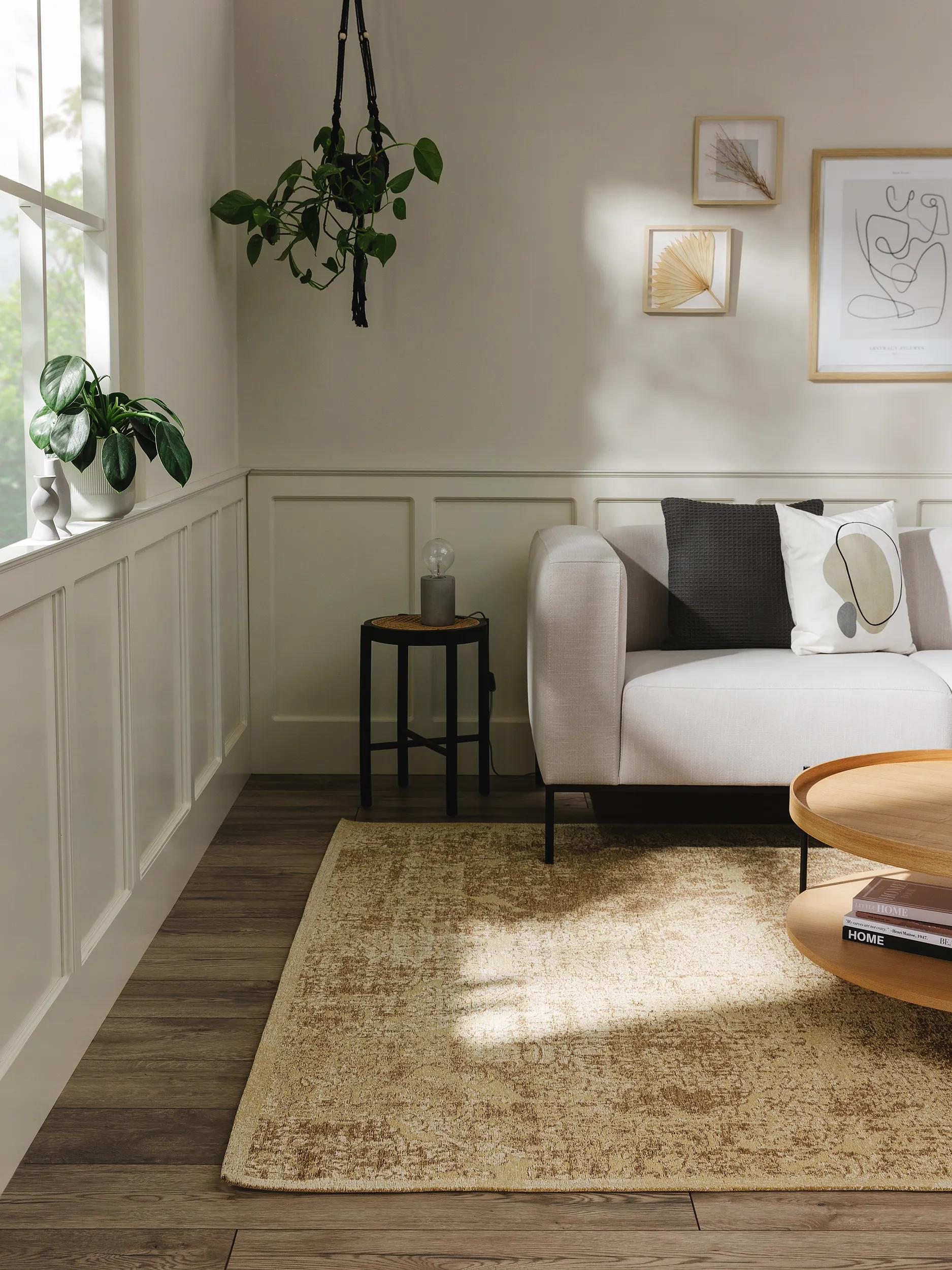 Tapis à Tissage Plat Frencie Marron